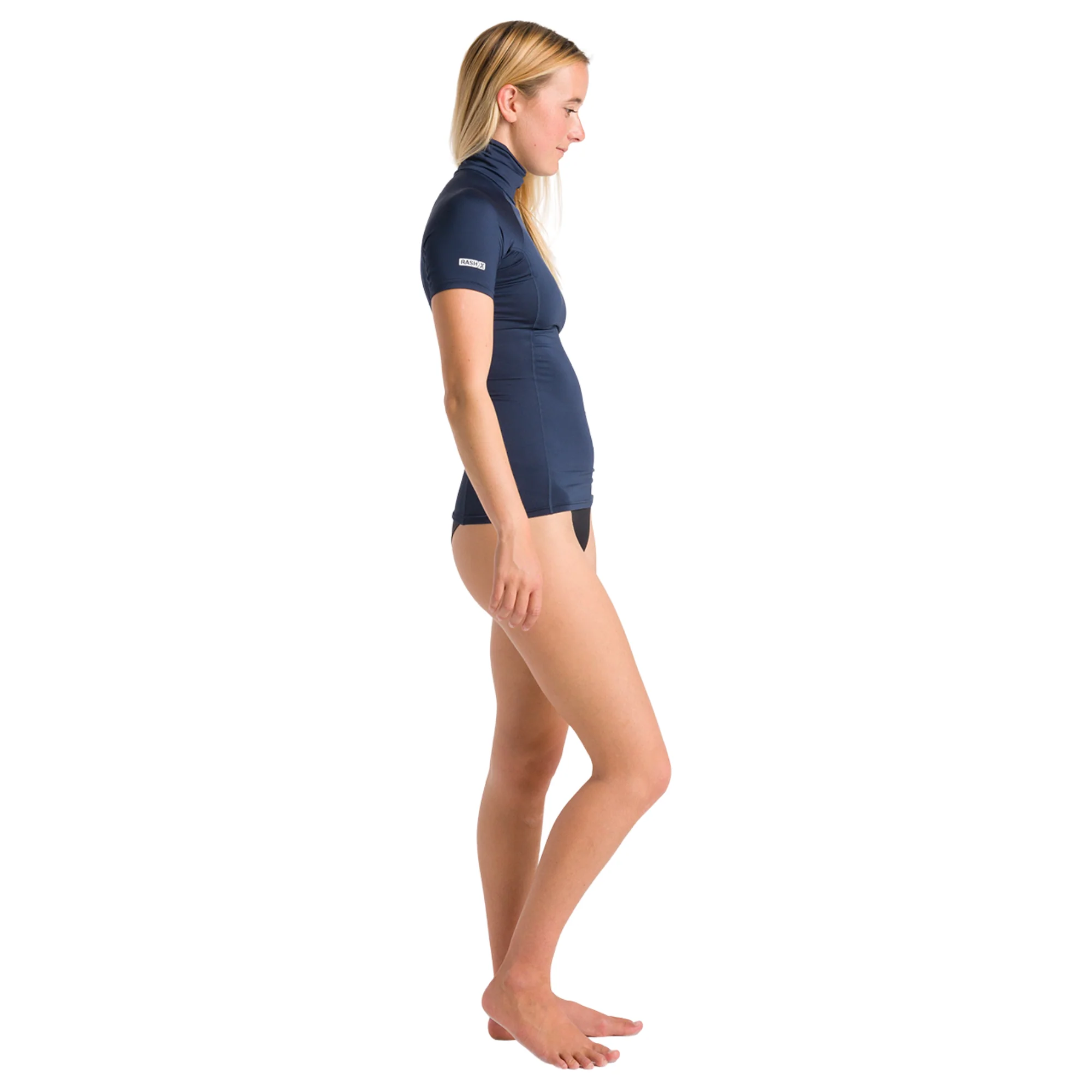 C-Skins Women's NuWave Rash X UPF50+ Short Sleeve Rash Vest (Bluestone/White) - Image 5