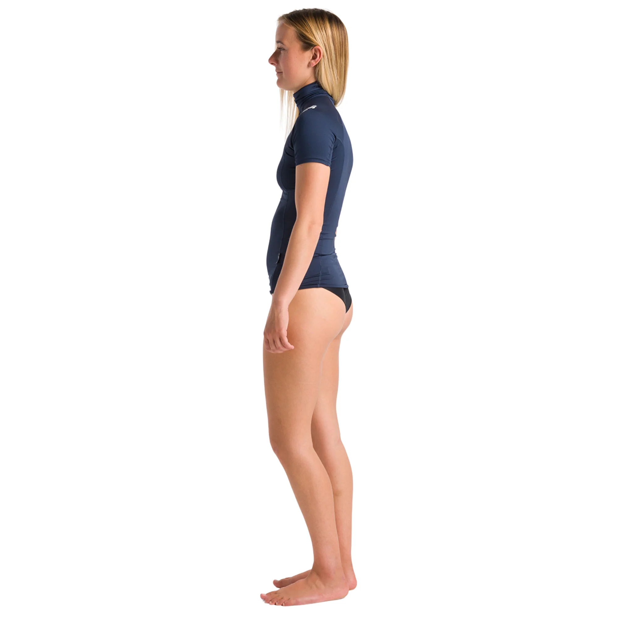 C-Skins Women's NuWave Rash X UPF50+ Short Sleeve Rash Vest (Bluestone/White) - Image 6