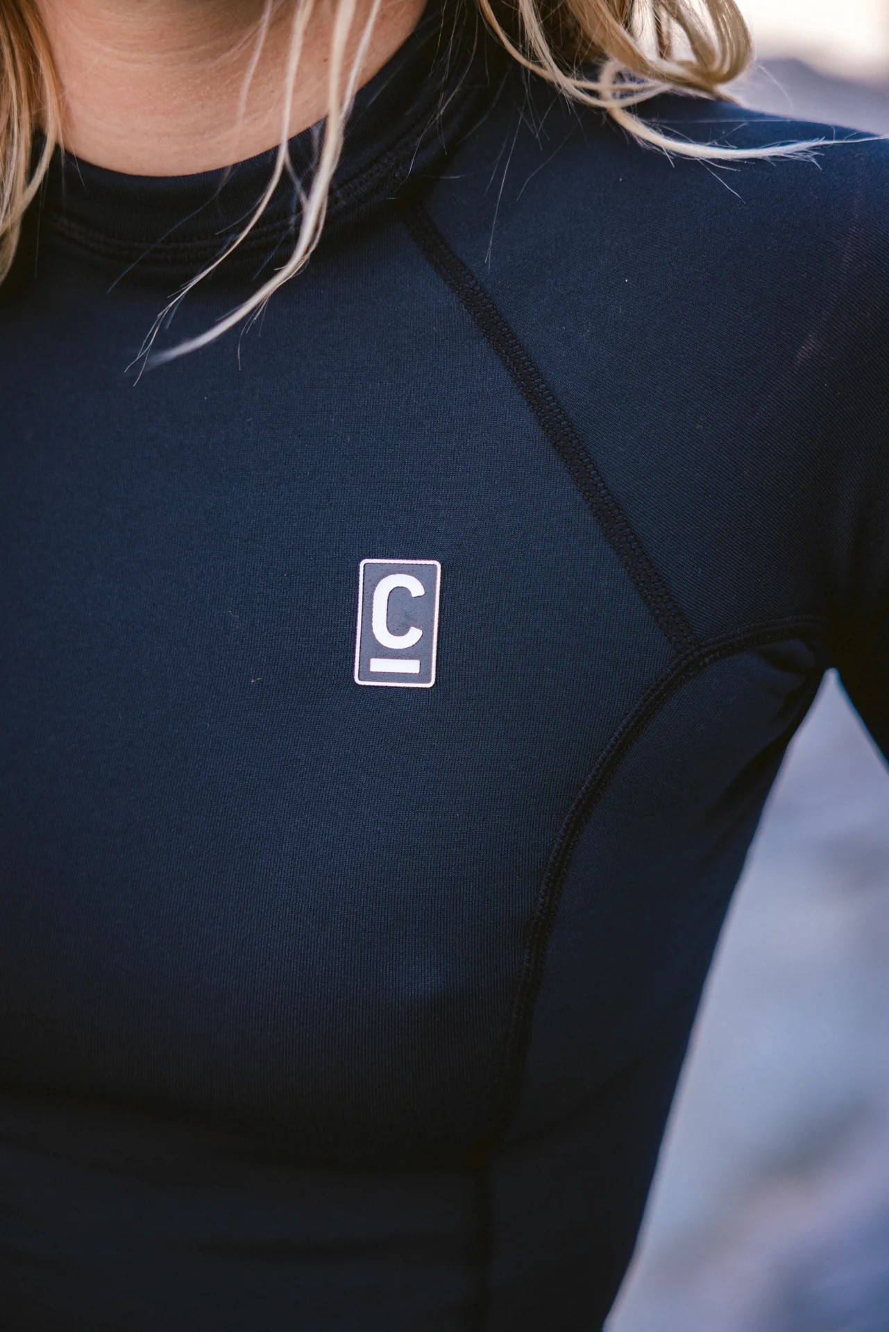 C-Skins Women's HDi Thermal Long Sleeve Rash Vest (Black) - Image 9