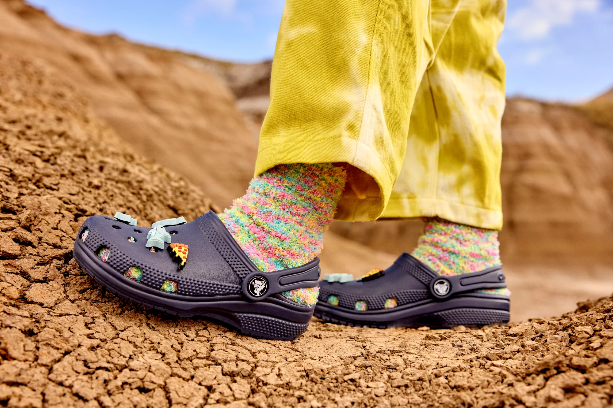 Crocs Classic Clogs - Junior (Navy)(Sizes C11-J4) - Image 10