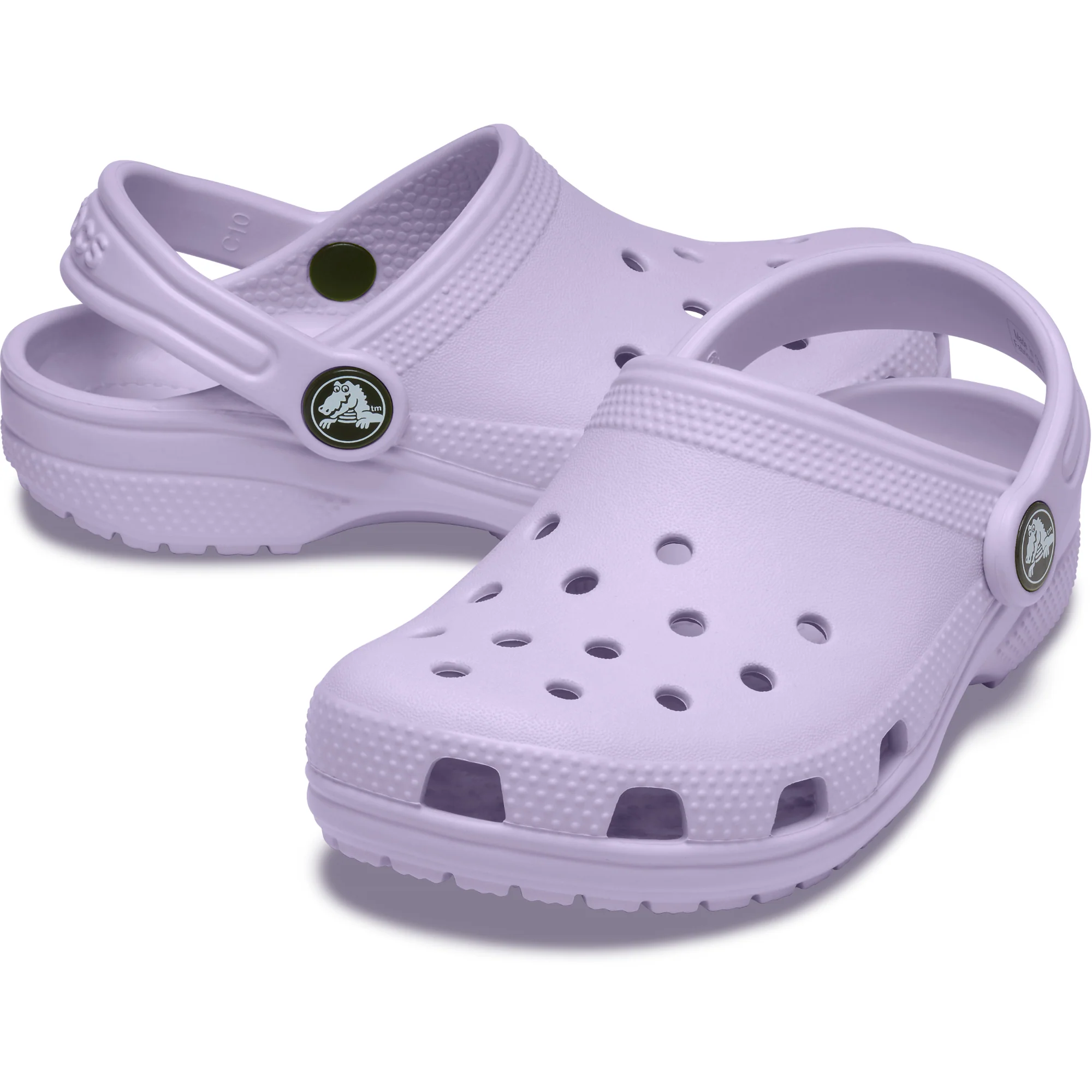 Crocs Classic Clogs - Junior (Lavender)(Sizes C11-J6) - Image 6