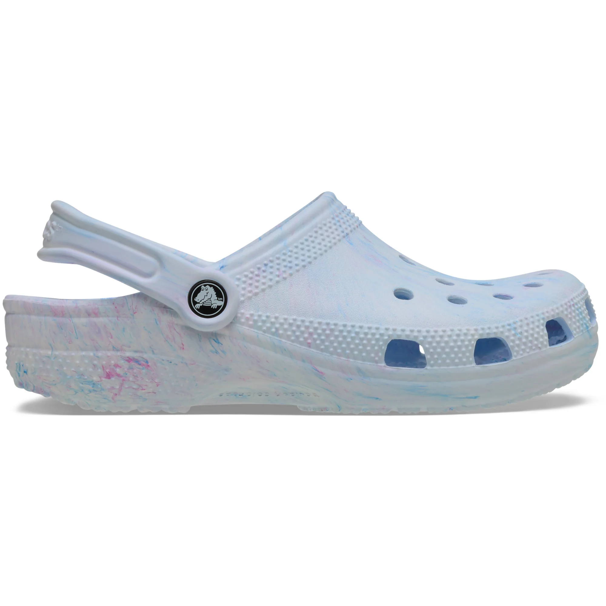 Crocs Unisex Classic Watercolour Marbled Clogs (Oxygen Swirl)