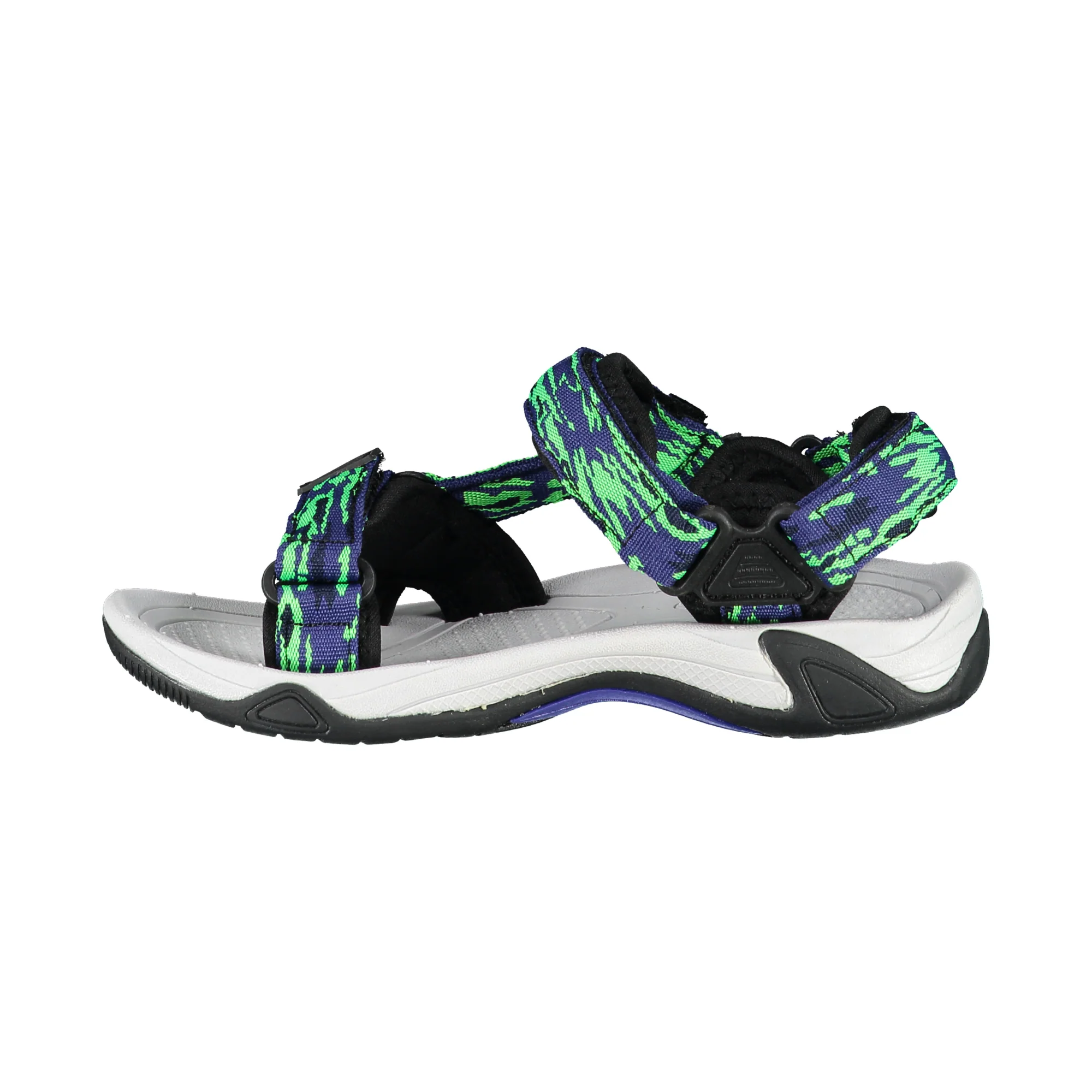 CMP Kids Hamal Vegan Friendly Hiking Sandals (B.Blue/Verde Fluo)(Sizes EU28-37) - Image 2