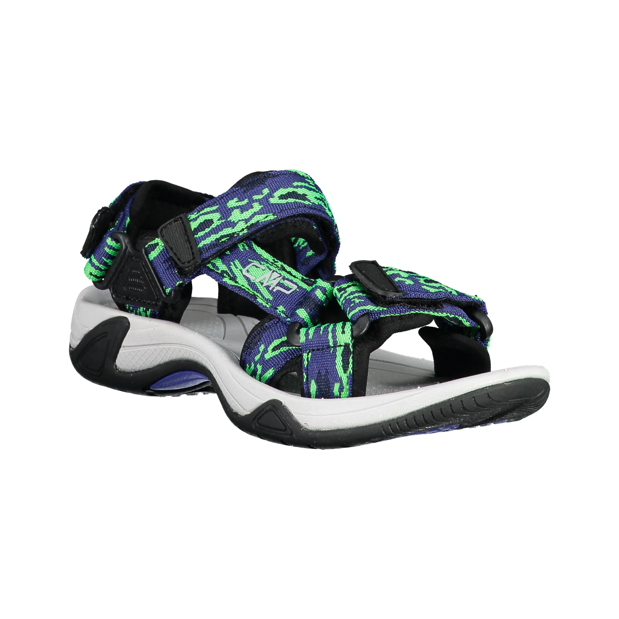 CMP Kids Hamal Vegan Friendly Hiking Sandals (B.Blue/Verde Fluo)(Sizes EU28-37) - Image 3