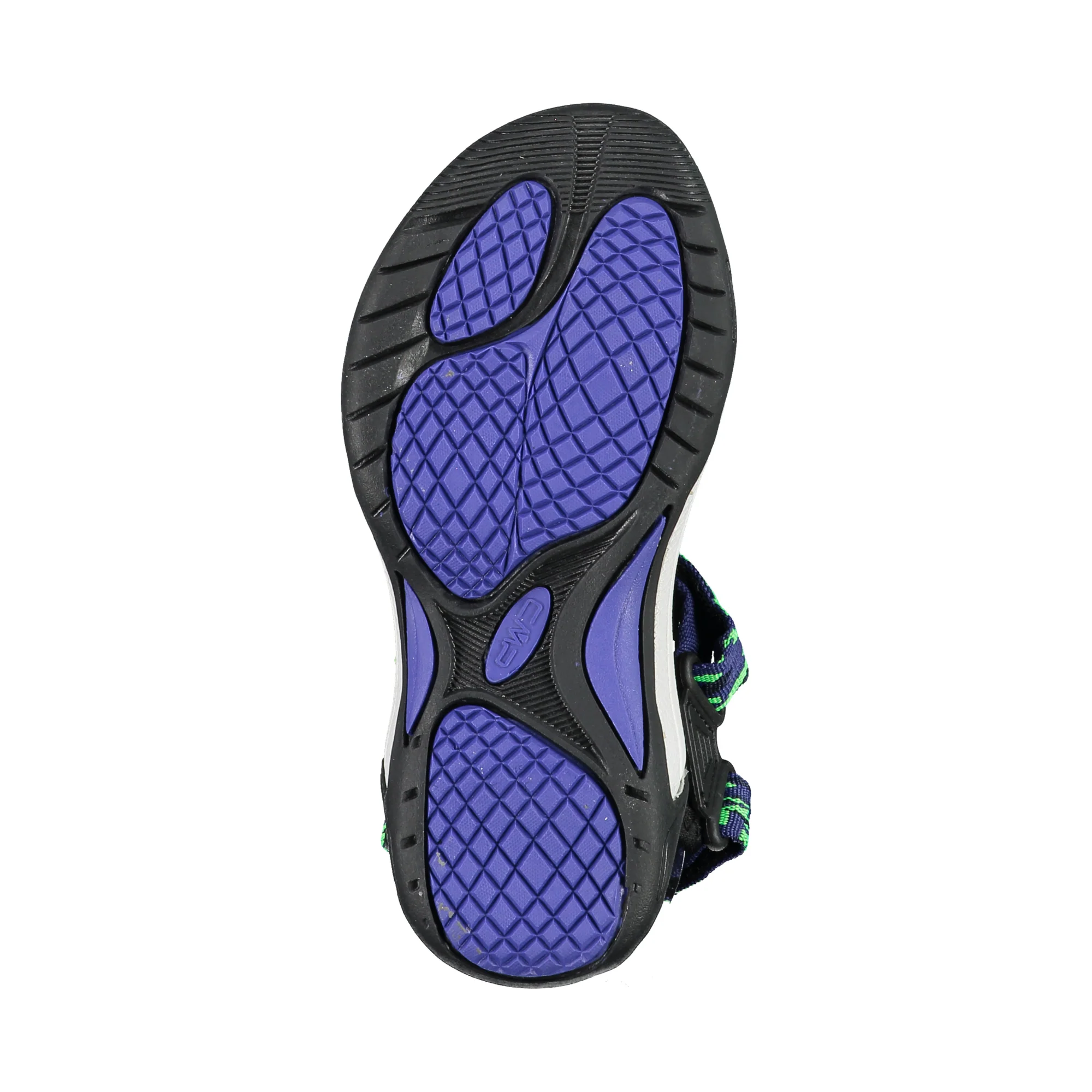 CMP Kids Hamal Vegan Friendly Hiking Sandals (B.Blue/Verde Fluo)(Sizes EU28-37) - Image 4