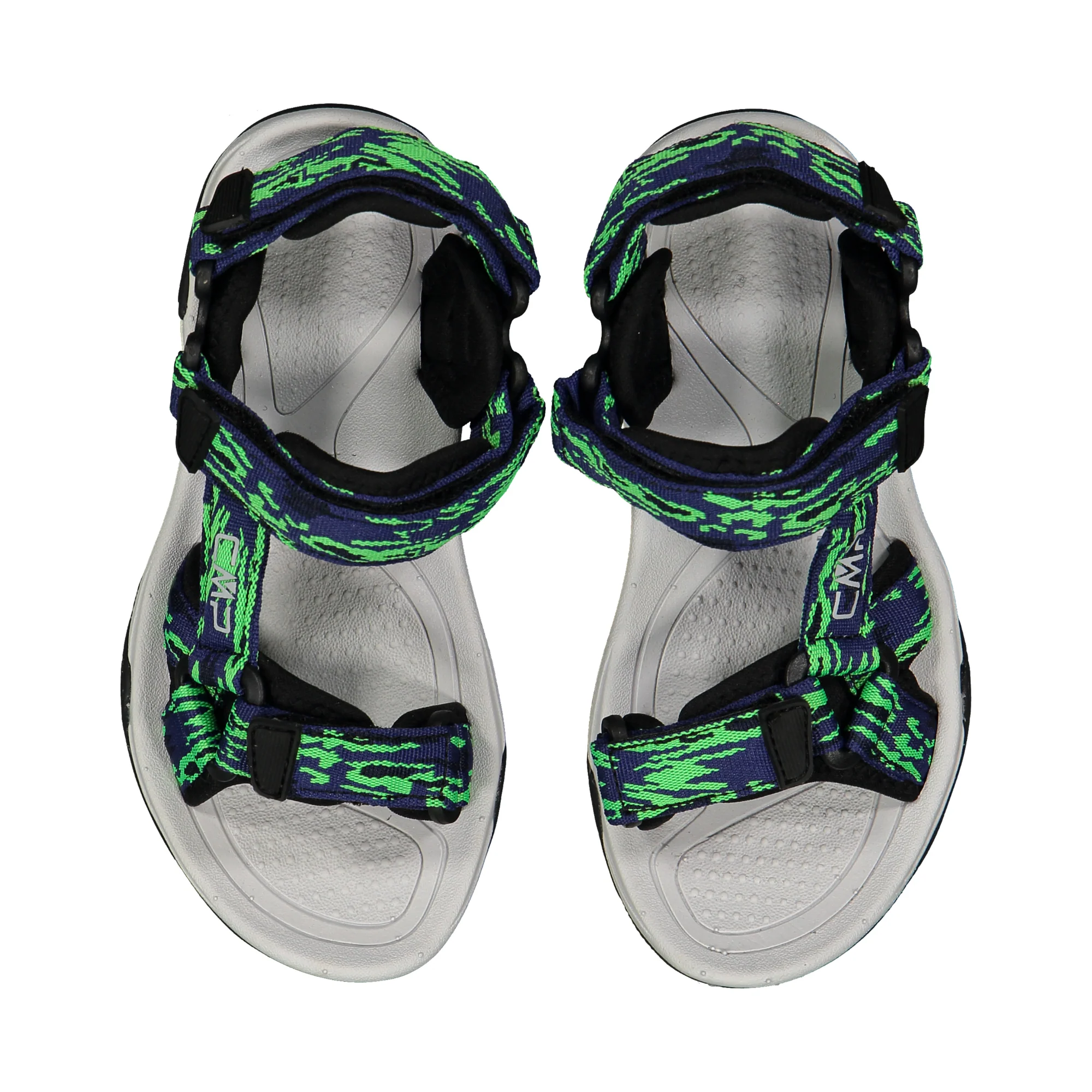 CMP Kids Hamal Vegan Friendly Hiking Sandals (B.Blue/Verde Fluo)(Sizes EU28-37) - Image 5