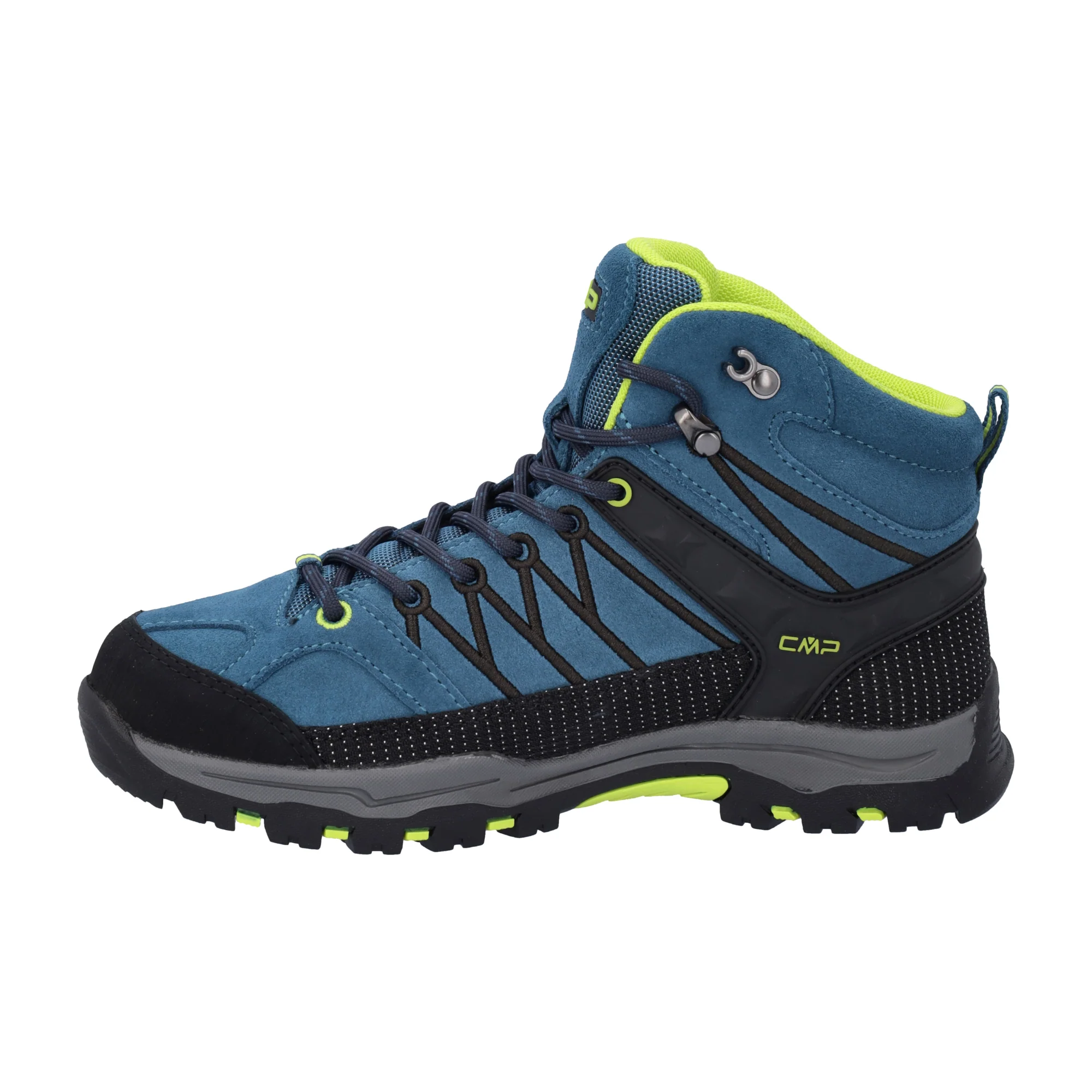 CMP Kids Rigel Waterproof Mid Trail Boots (Deep Lake/Acido)(Sizes EU28-37) - Image 2