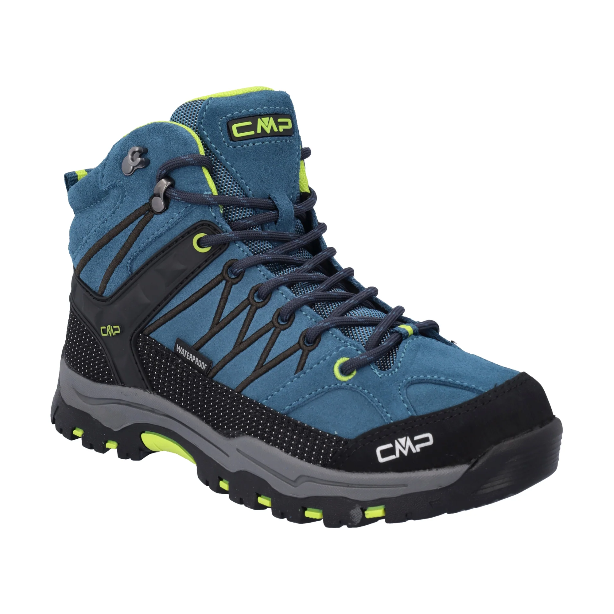 CMP Kids Rigel Waterproof Mid Trail Boots (Deep Lake/Acido)(Sizes EU28-37) - Image 3