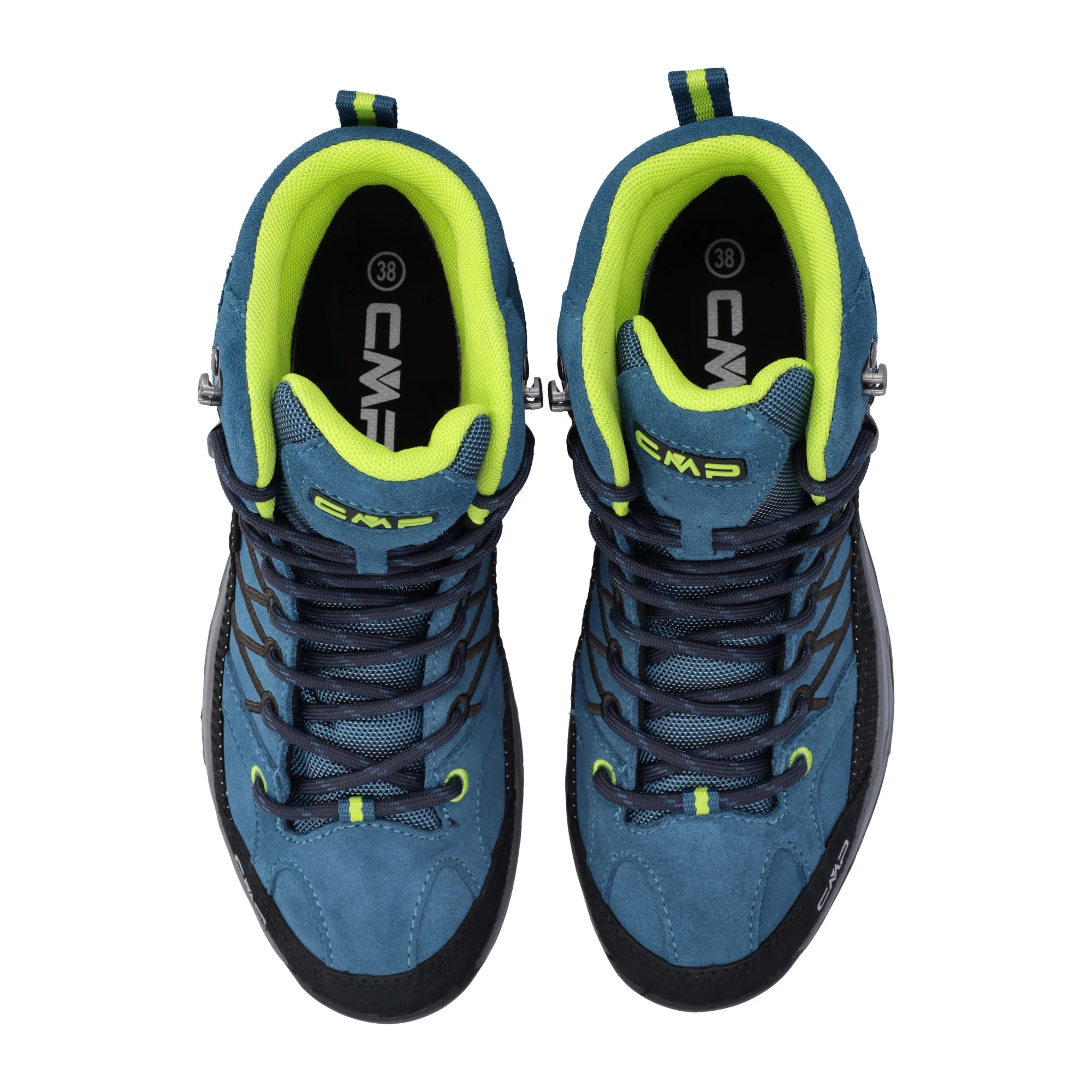 CMP Kids Rigel Waterproof Mid Trail Boots (Deep Lake/Acido)(Sizes EU28-37) - Image 5
