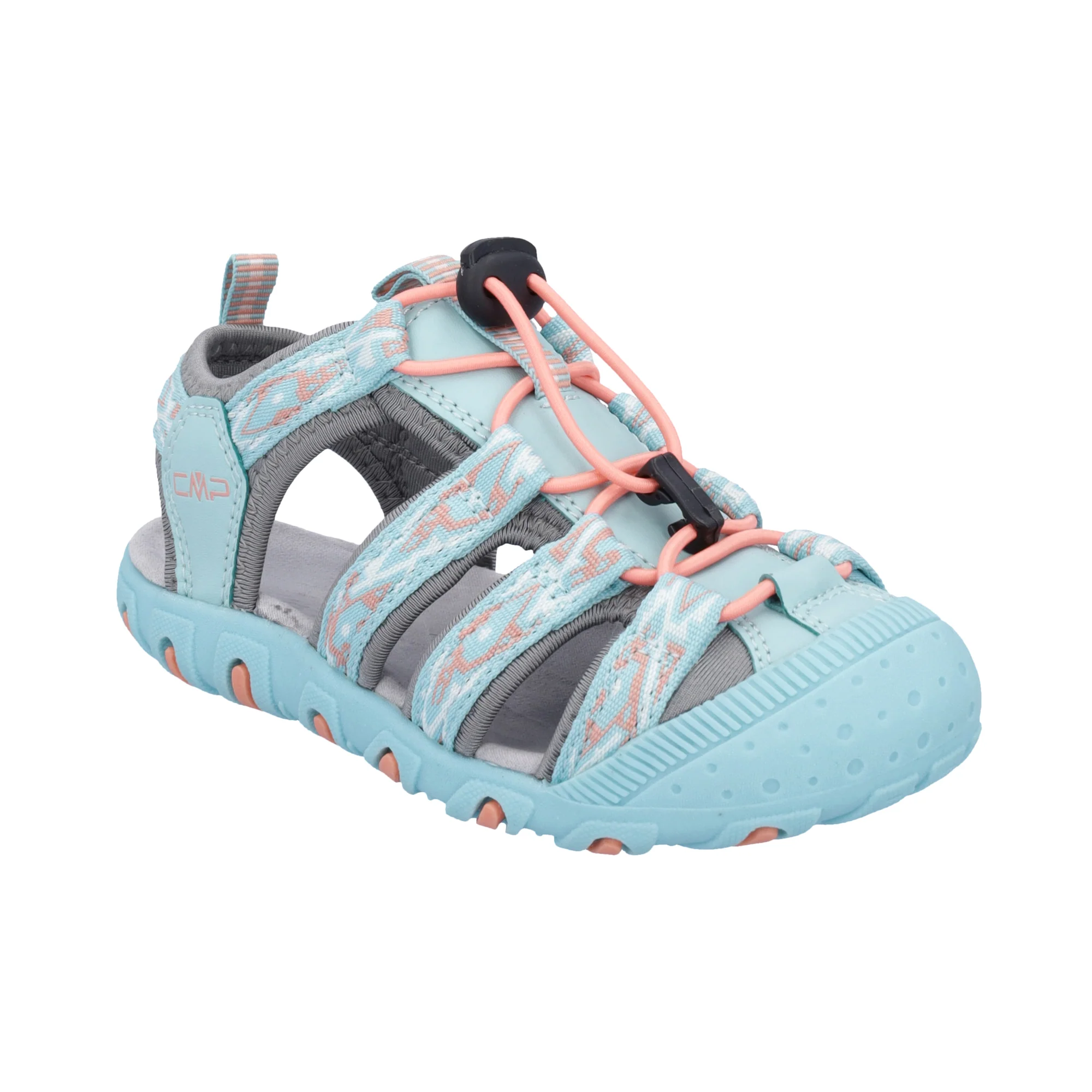 CMP Kids Sahiph Vegan Friendly Hiking Sandals (Acqua/Sunrise)(Sizes EU28-37) - Image 3