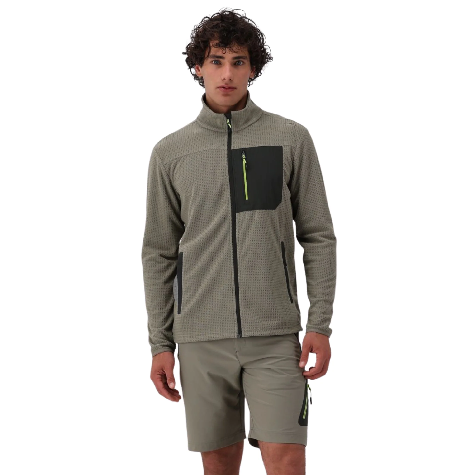 CMP Men's Jacquard Arctic Full Zip Fleece (Sage) - Image 4