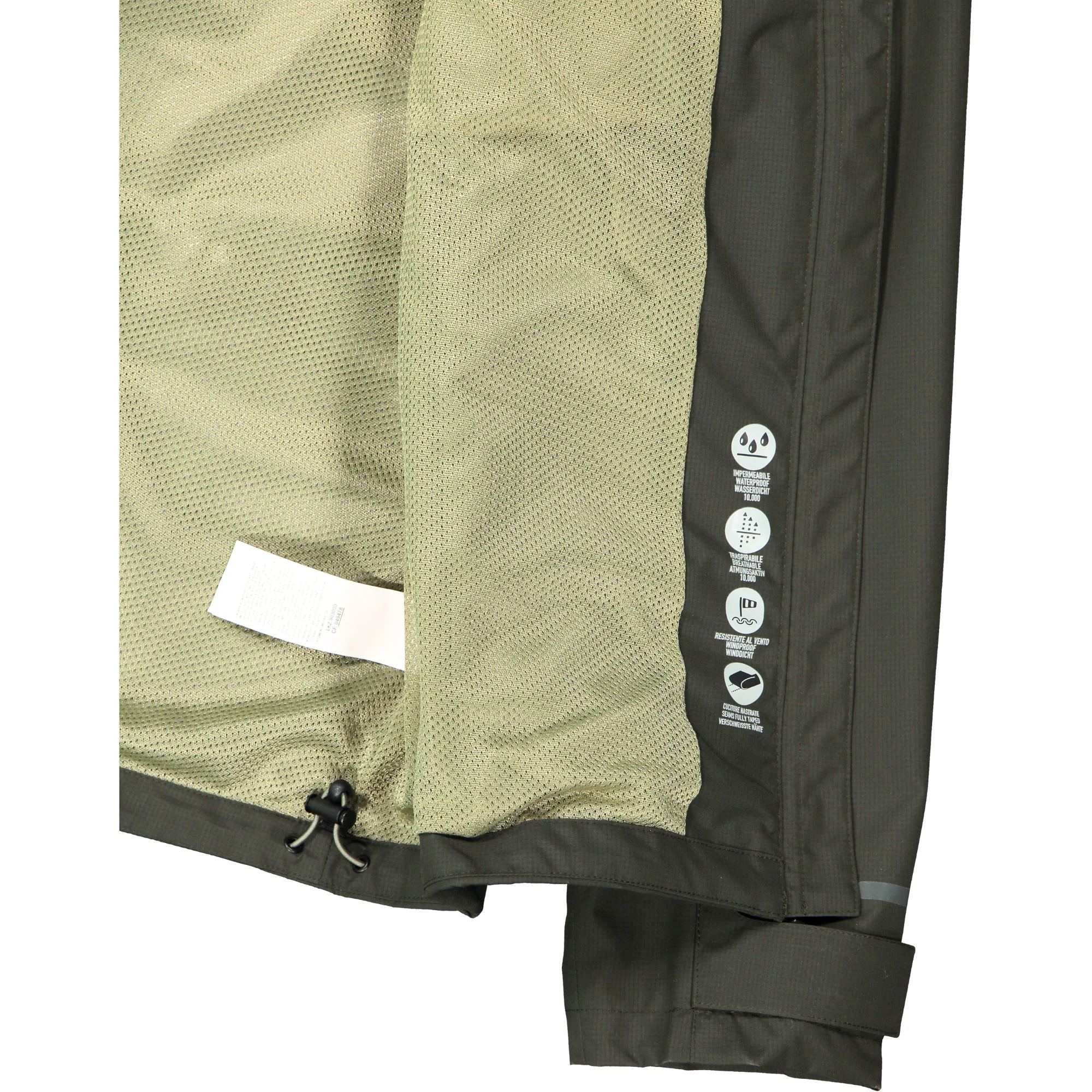 CMP Men's Ripstop Waterproof Jacket (Pine) - Image 6