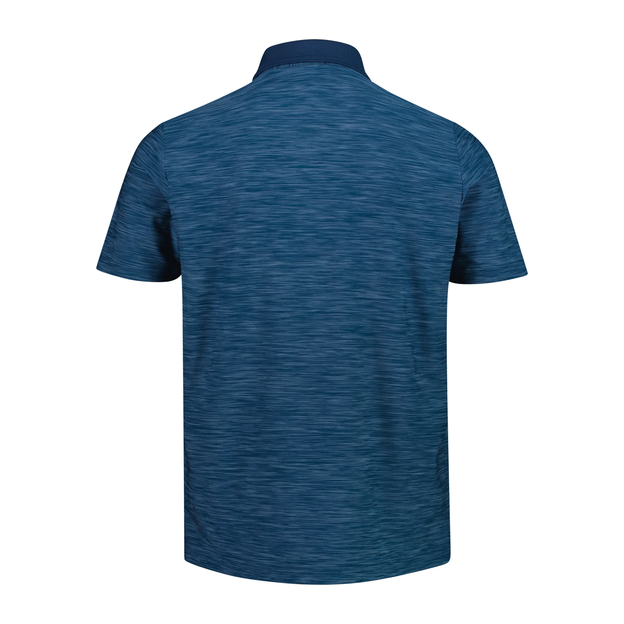 CMP Men's Melange Stretch Jersey Short Sleeve Technical Polo Shirt (Petroleum Mel) - Image 3