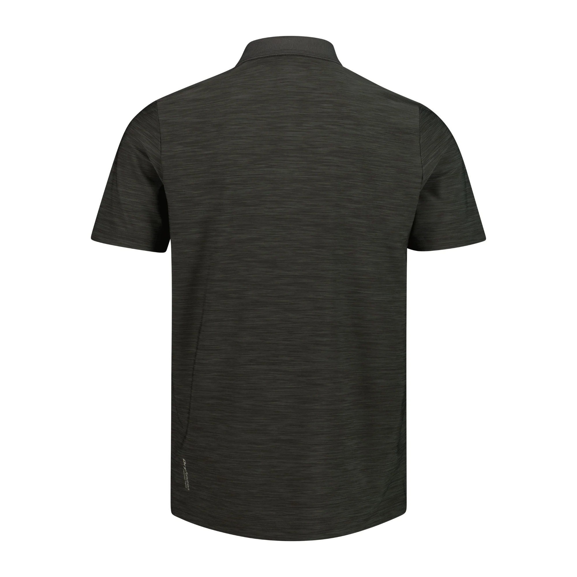 CMP Men's Melange Stretch Jersey Short Sleeve Technical Polo Shirt (Pine Mel) - Image 3