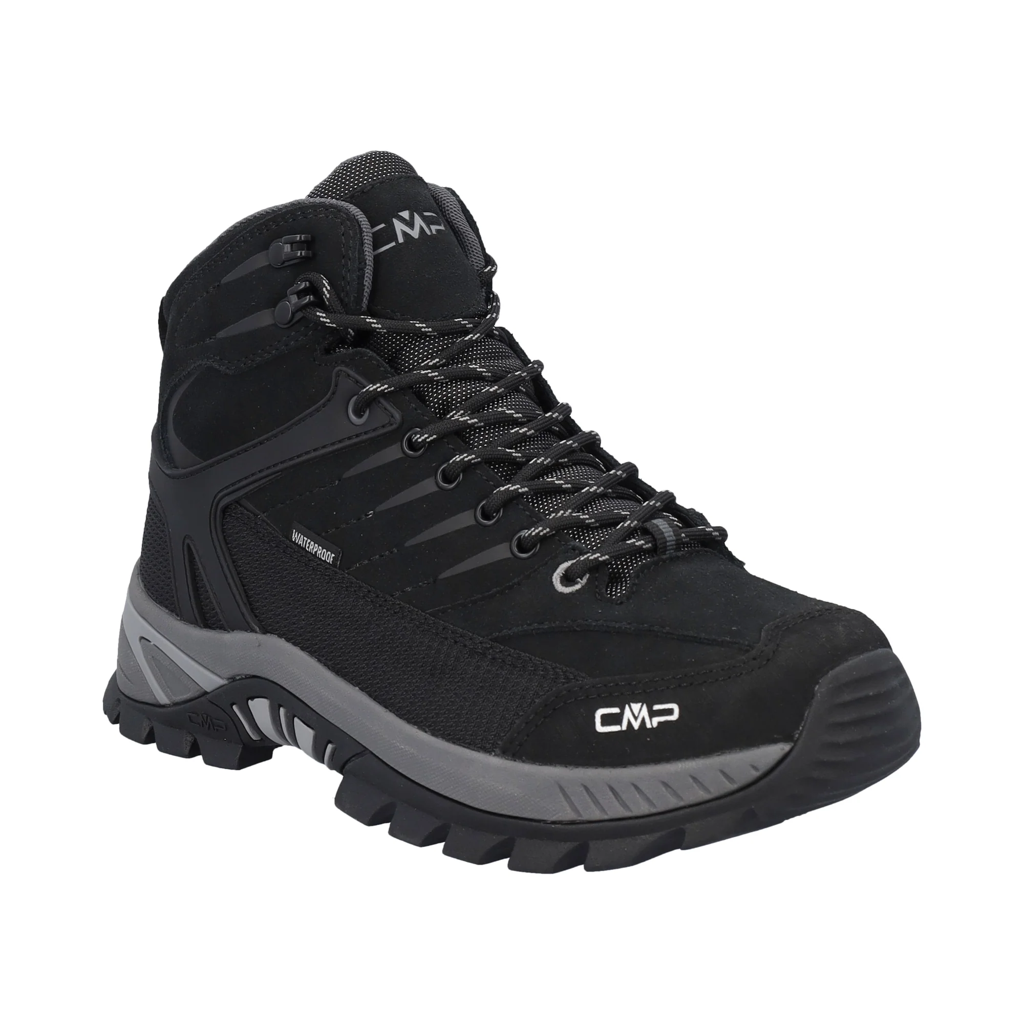 CMP Men's Rigel Trekking 2.0 Waterproof Mid Trail Boots (Nero/Grey) - Image 3