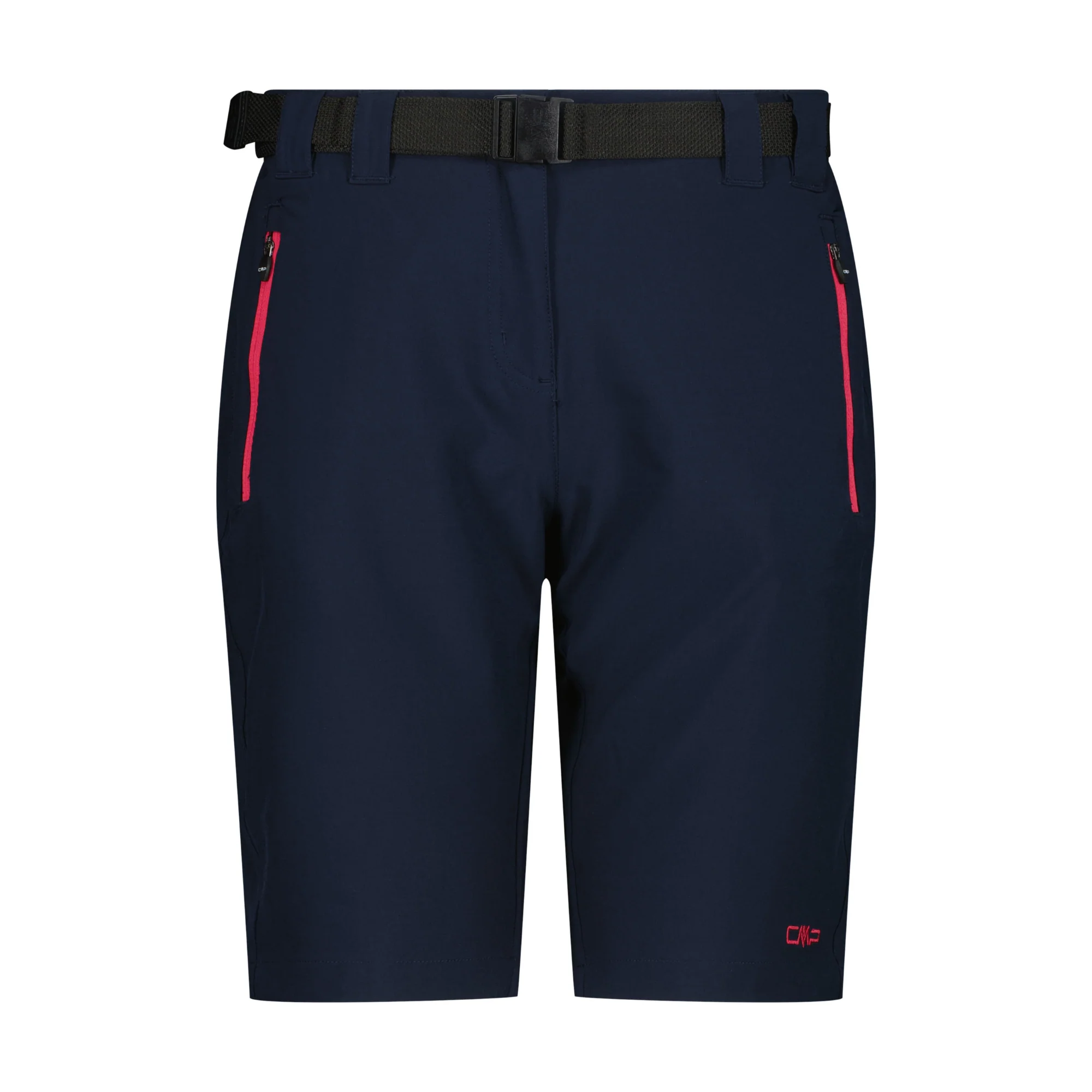 CMP Women's Bermuda Belted Shorts (Blue/Magenta)(10in)