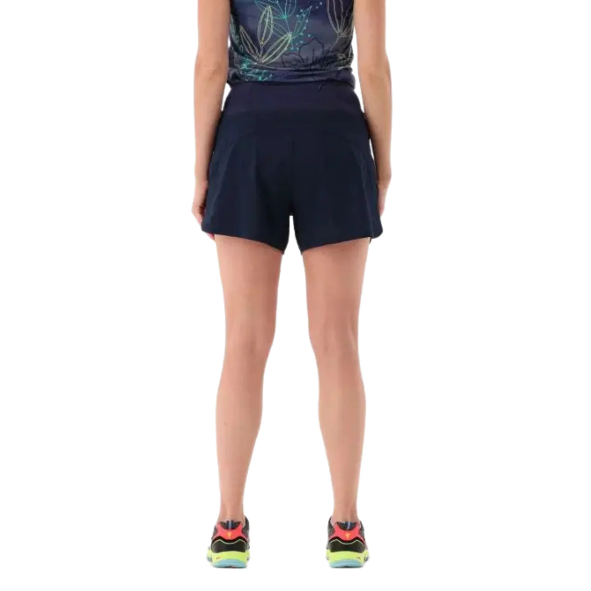 CMP Women's Unlimitech Trail Running 2-in-1 Shorts (3in)(Black/Blue) - Image 5