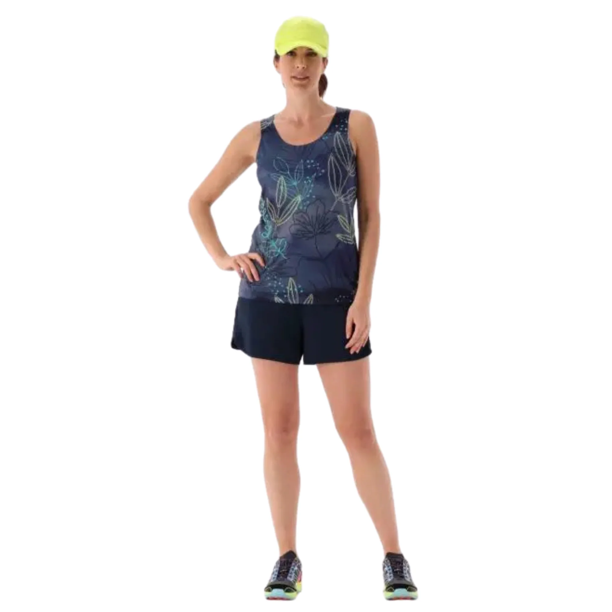 CMP Women's Unlimitech Trail Running 2-in-1 Shorts (3in)(Black/Blue) - Image 7