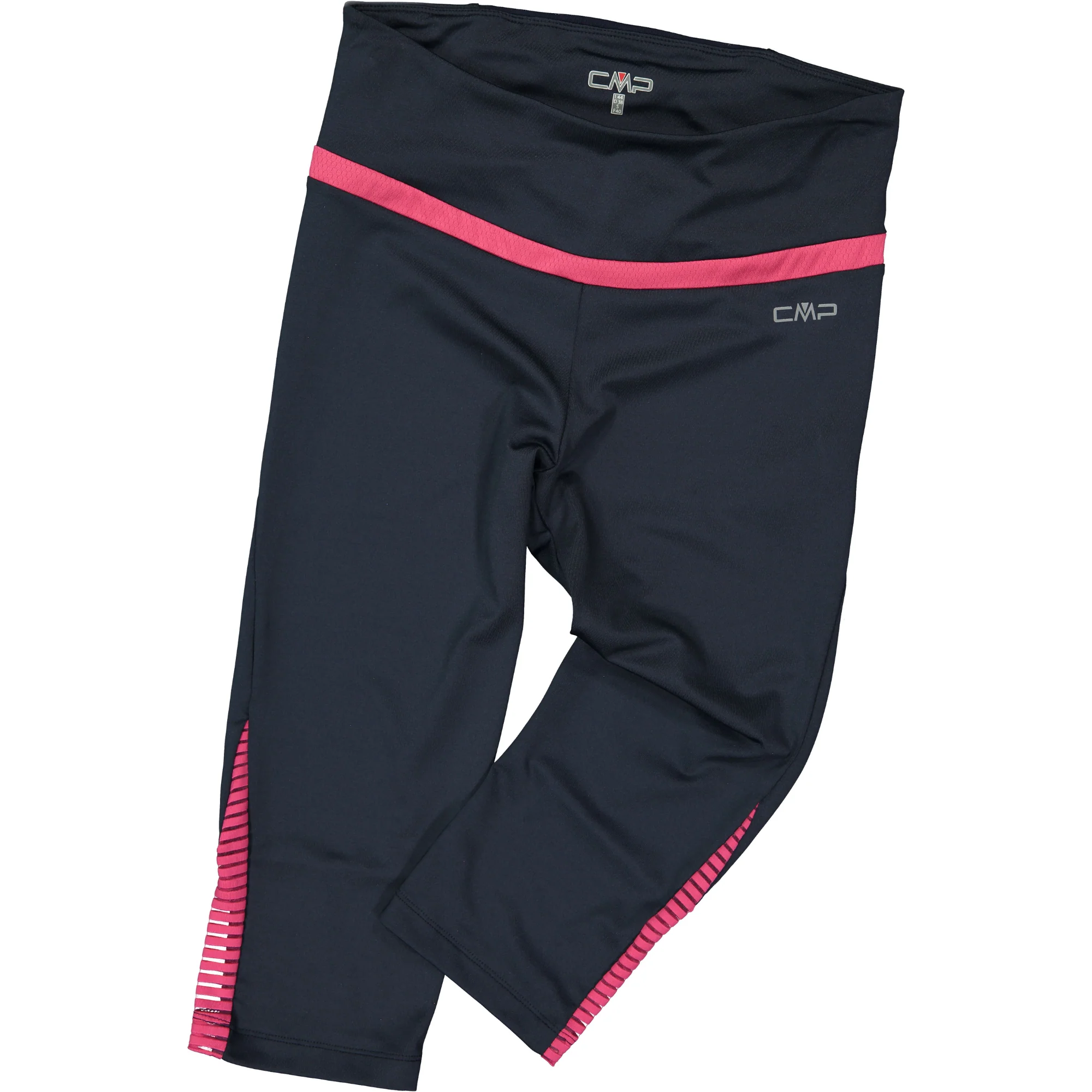 CMP Women's 4 Way Stretch 3/4 Leggings (B. Blue/Magenta) - Image 4