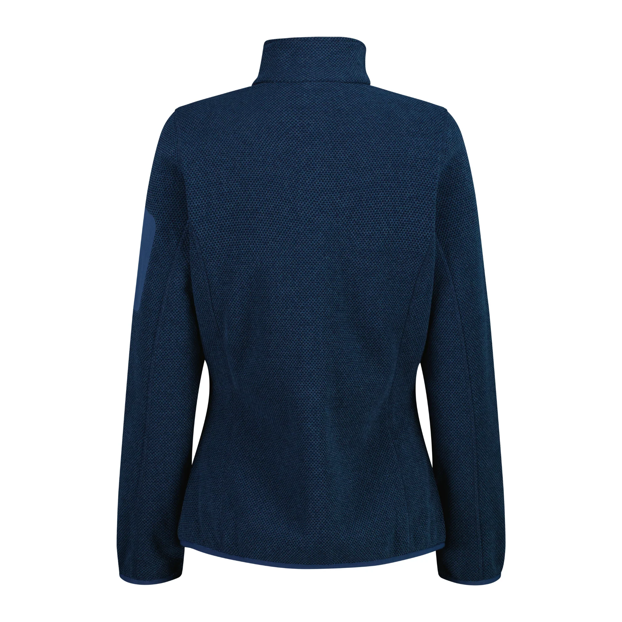 CMP Women's Jacquard Knit-Tech Heavy Full Zip Fleece (Blue Ink/Lighter) - Image 3