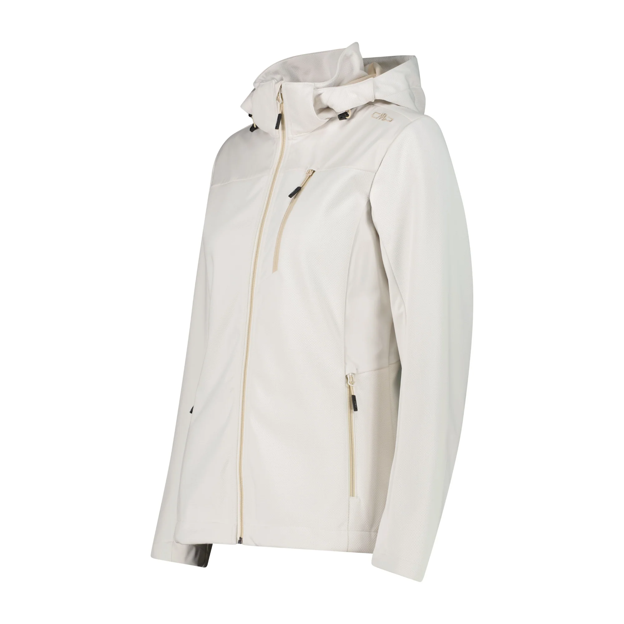 CMP Women's Hooded Softshell Jacket (Offwhite) - Image 2