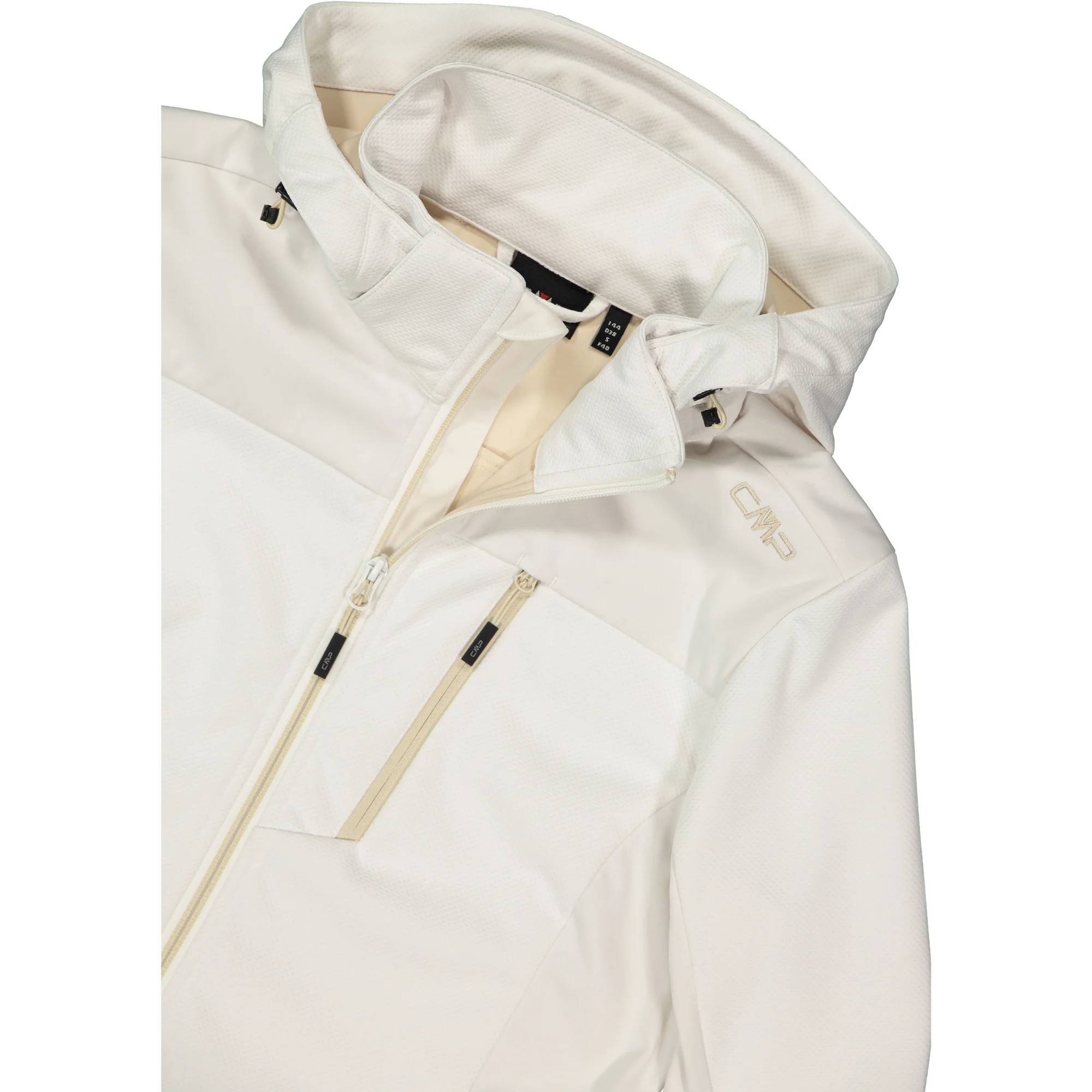 CMP Women's Hooded Softshell Jacket (Offwhite) - Image 6