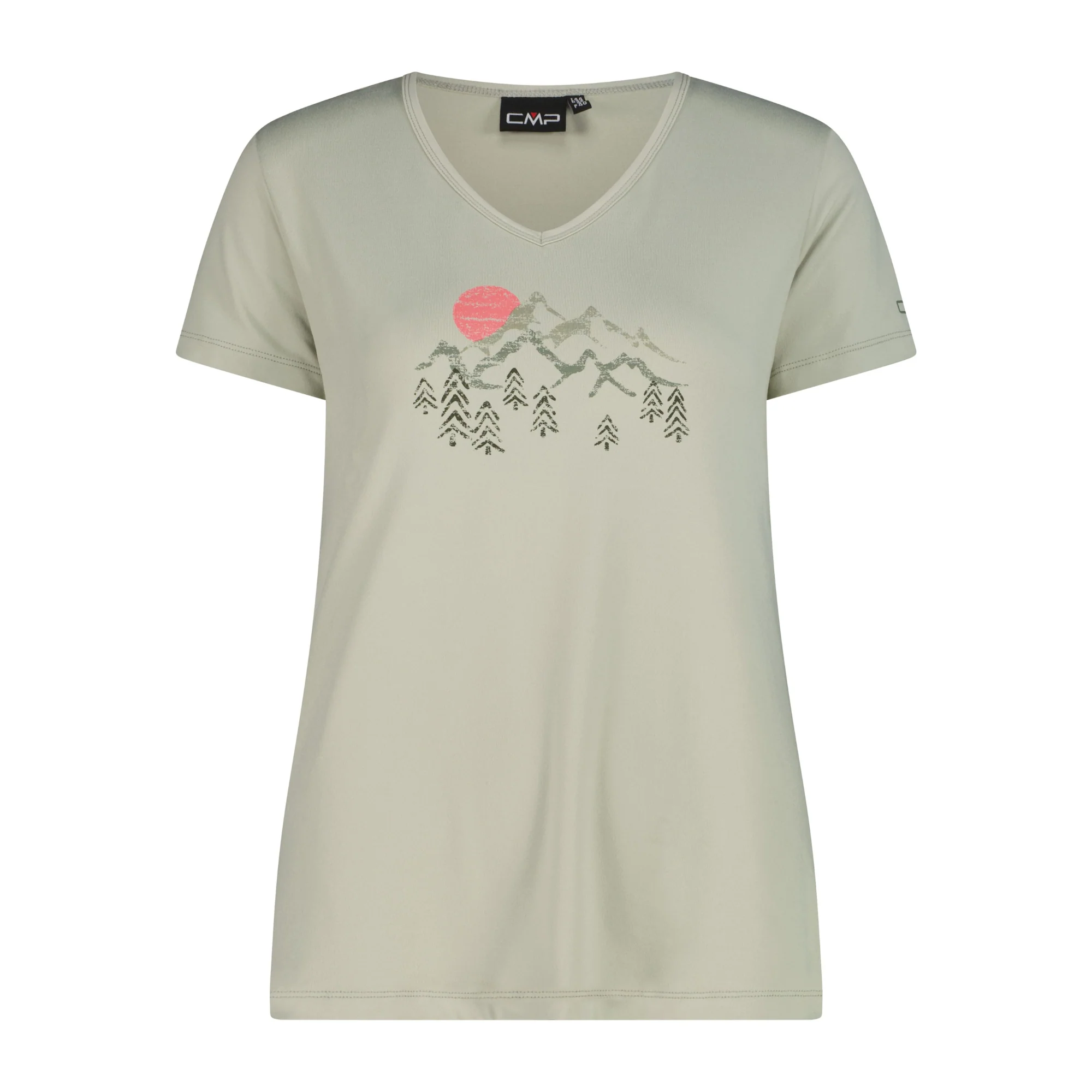 CMP Women's Printed Short Sleeve Technical Tee (Pistachio)