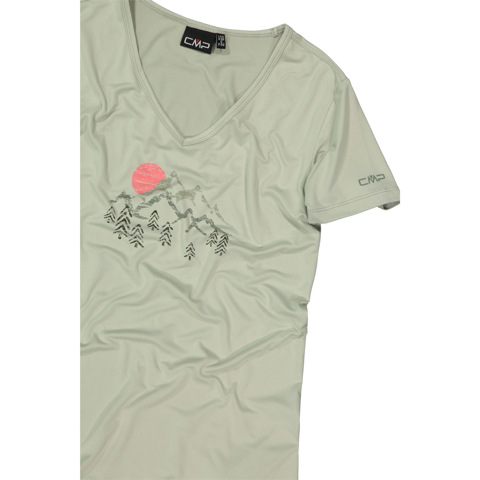 CMP Women's Printed Short Sleeve Technical Tee (Pistachio) - Image 4