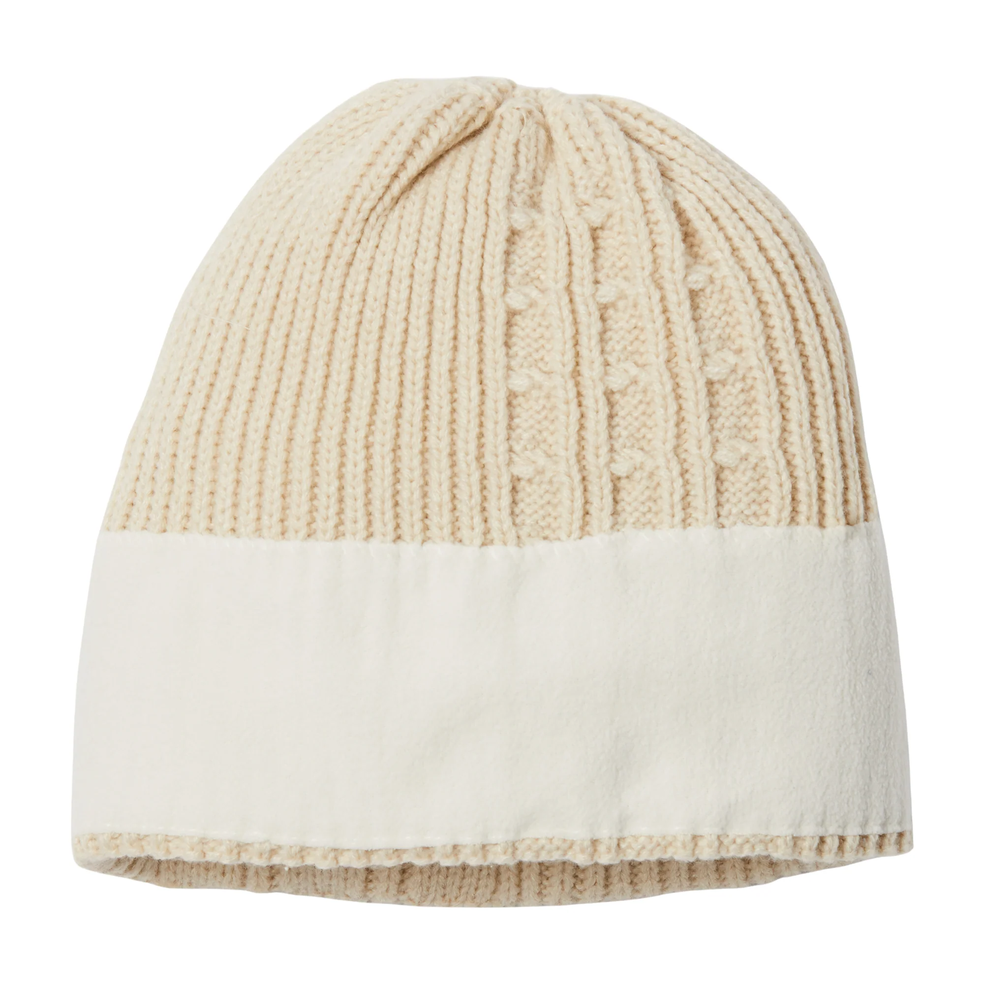 Columbia Unisex Agate Pass Cable Knit Beanie Hat (Chalk) - Image 2
