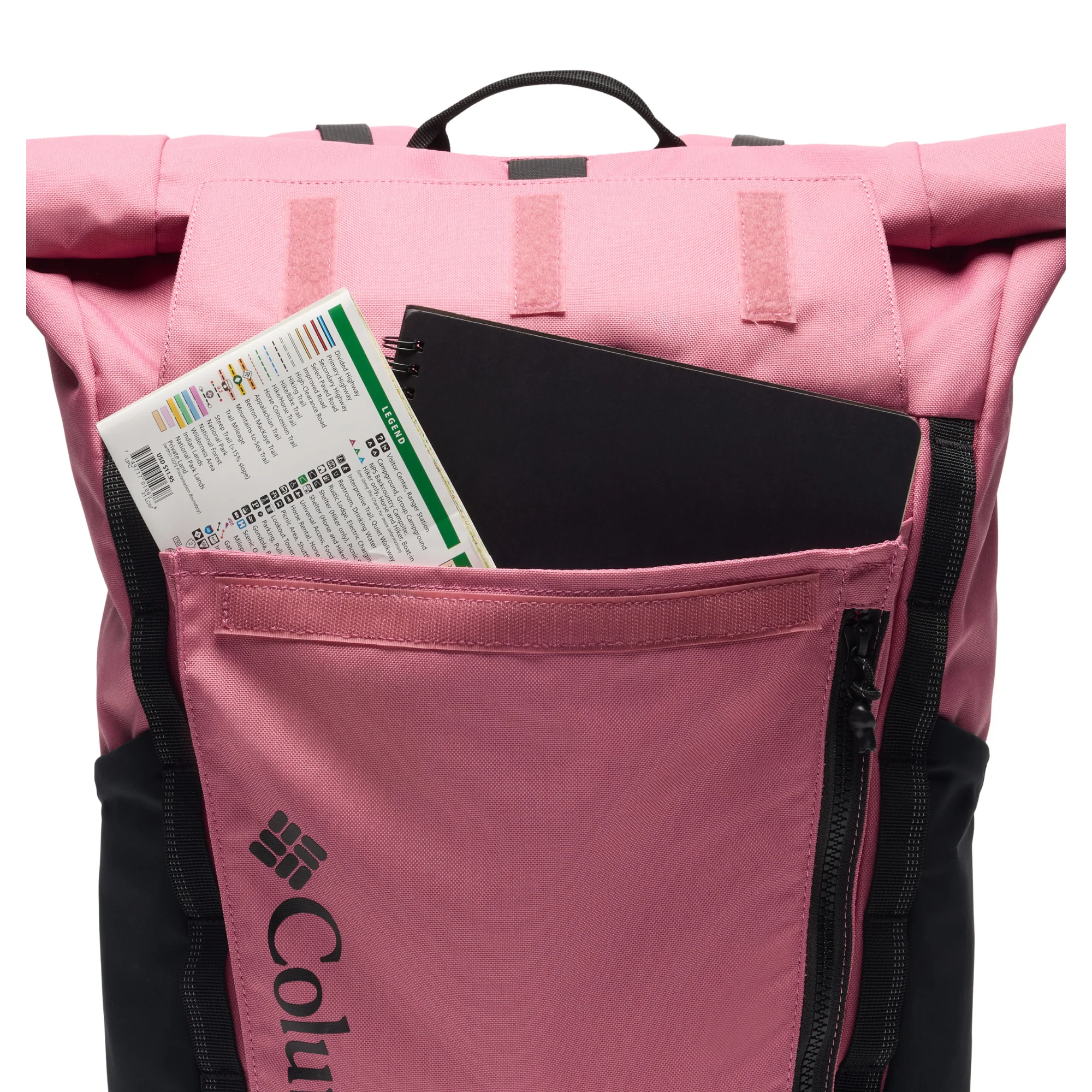 Columbia Convey III 27L Rolltop Backpack (Rosette/Black) - Image 3