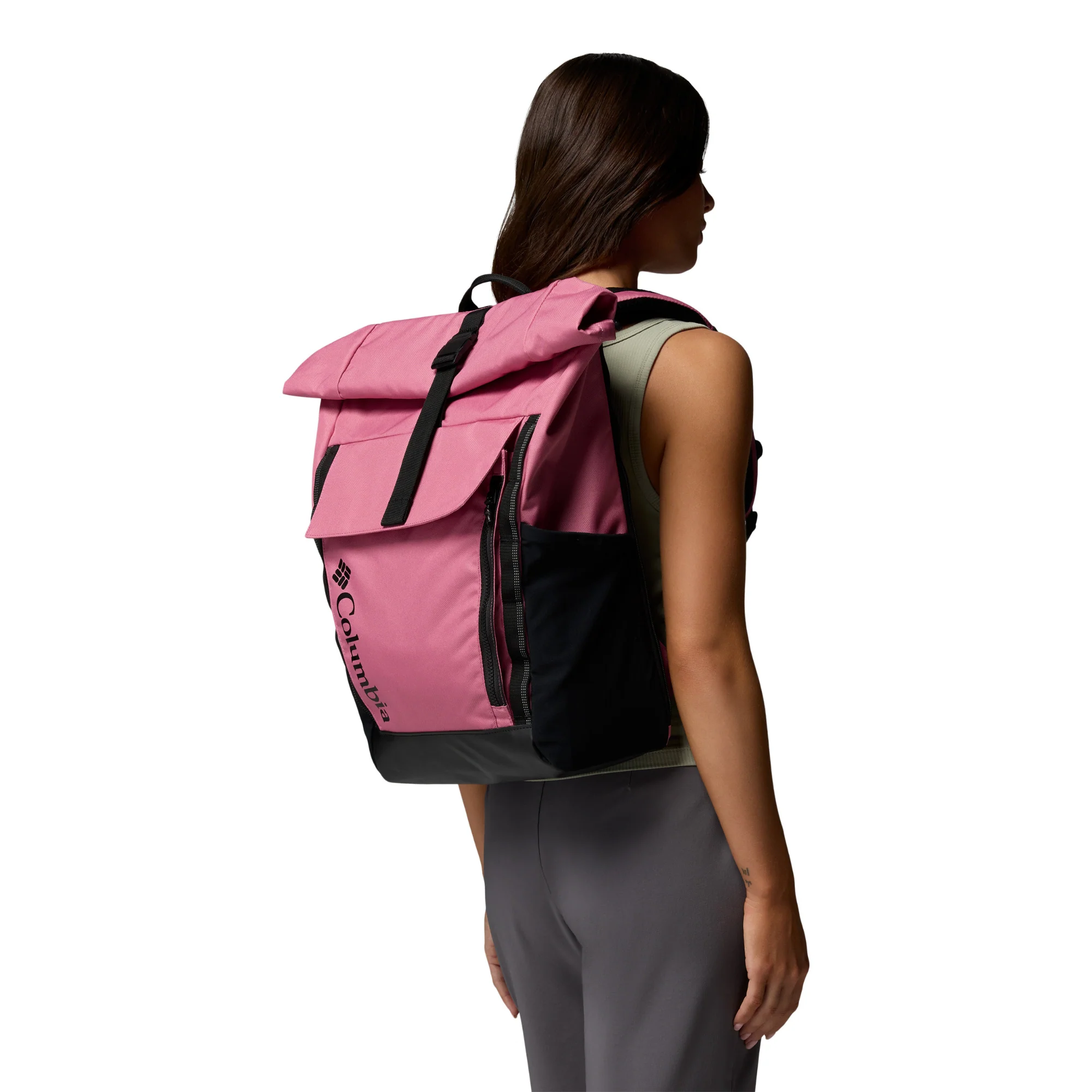 Columbia Convey III 27L Rolltop Backpack (Rosette/Black) - Image 9