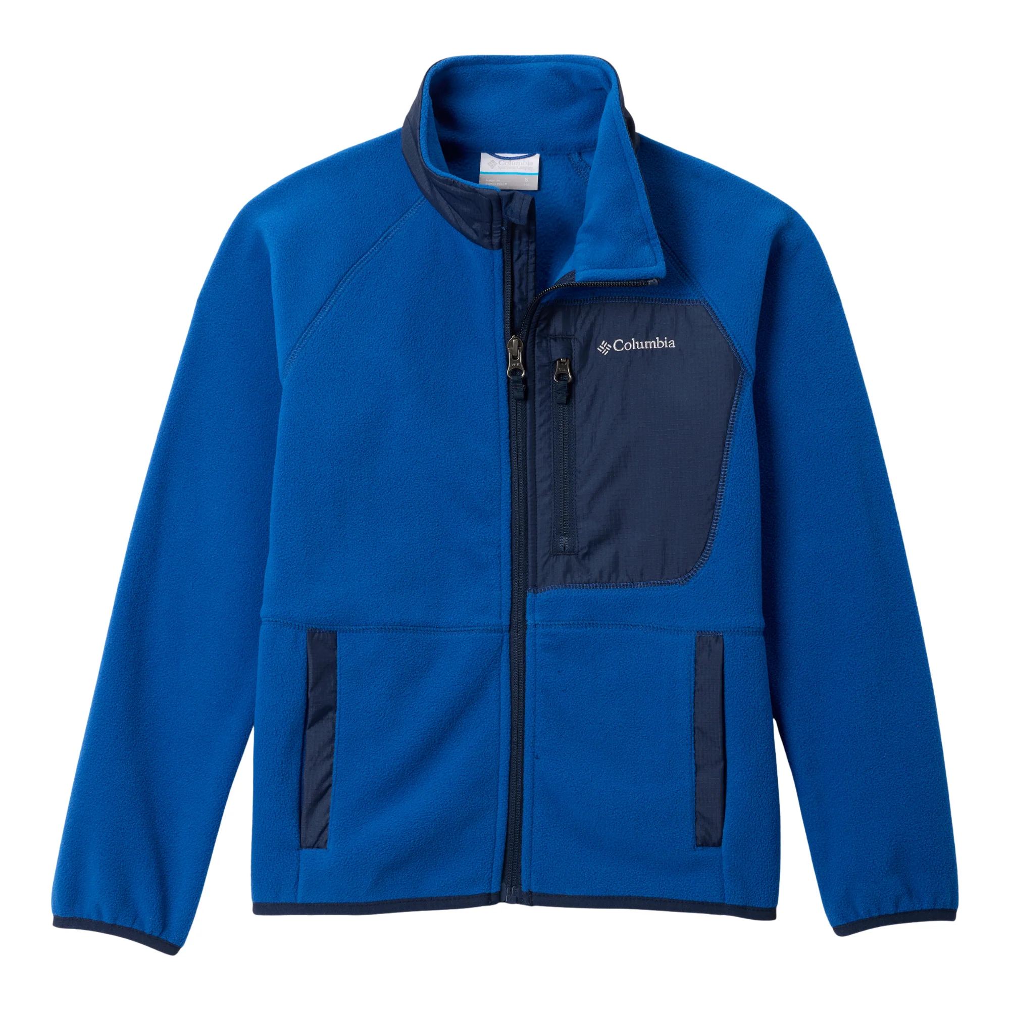 Columbia Kids Fast Trek V Full Zip Fleece (Mountain Blue/Collegiate Navy)