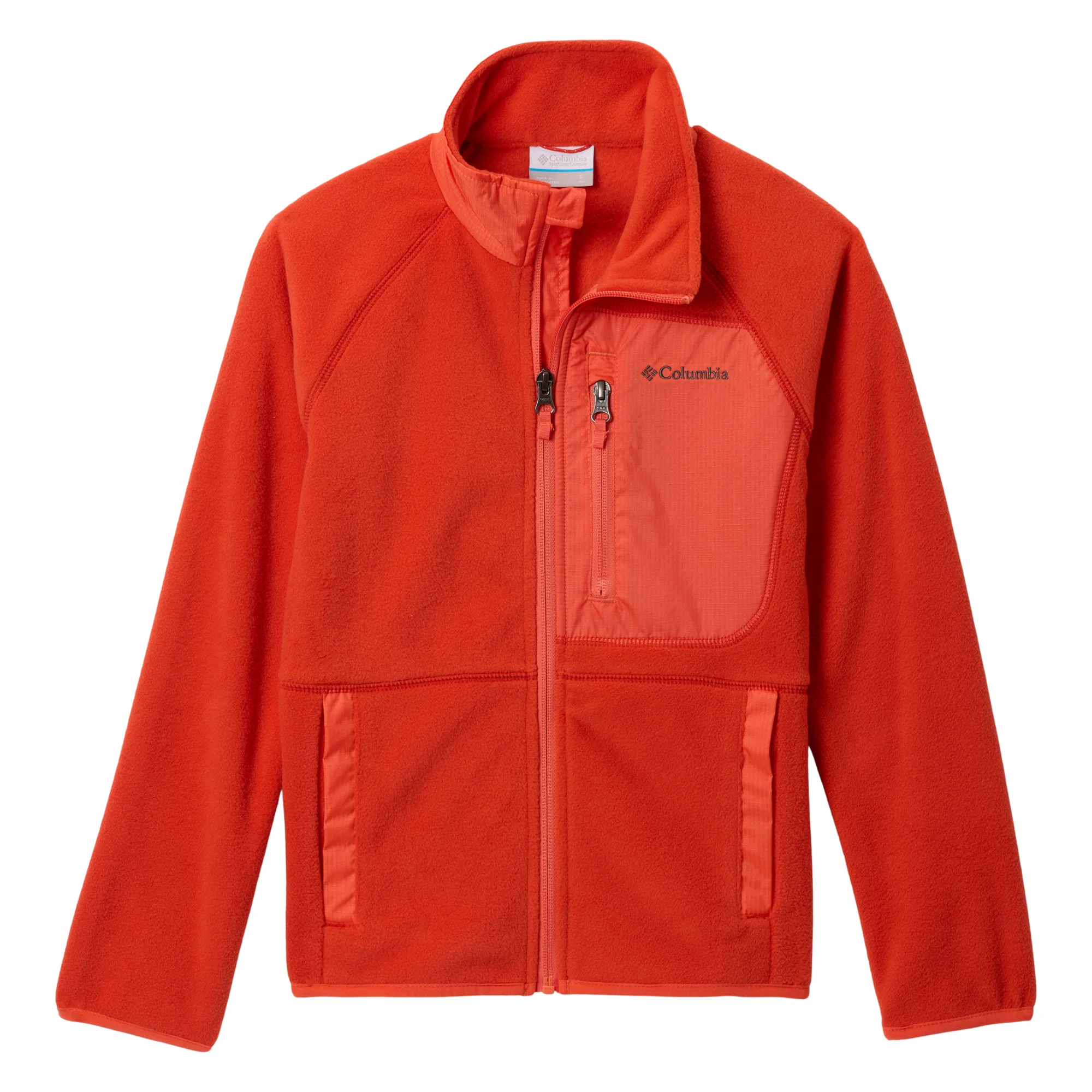 Columbia Kids Fast Trek V Full Zip Fleece (Super Sonic/Zing)