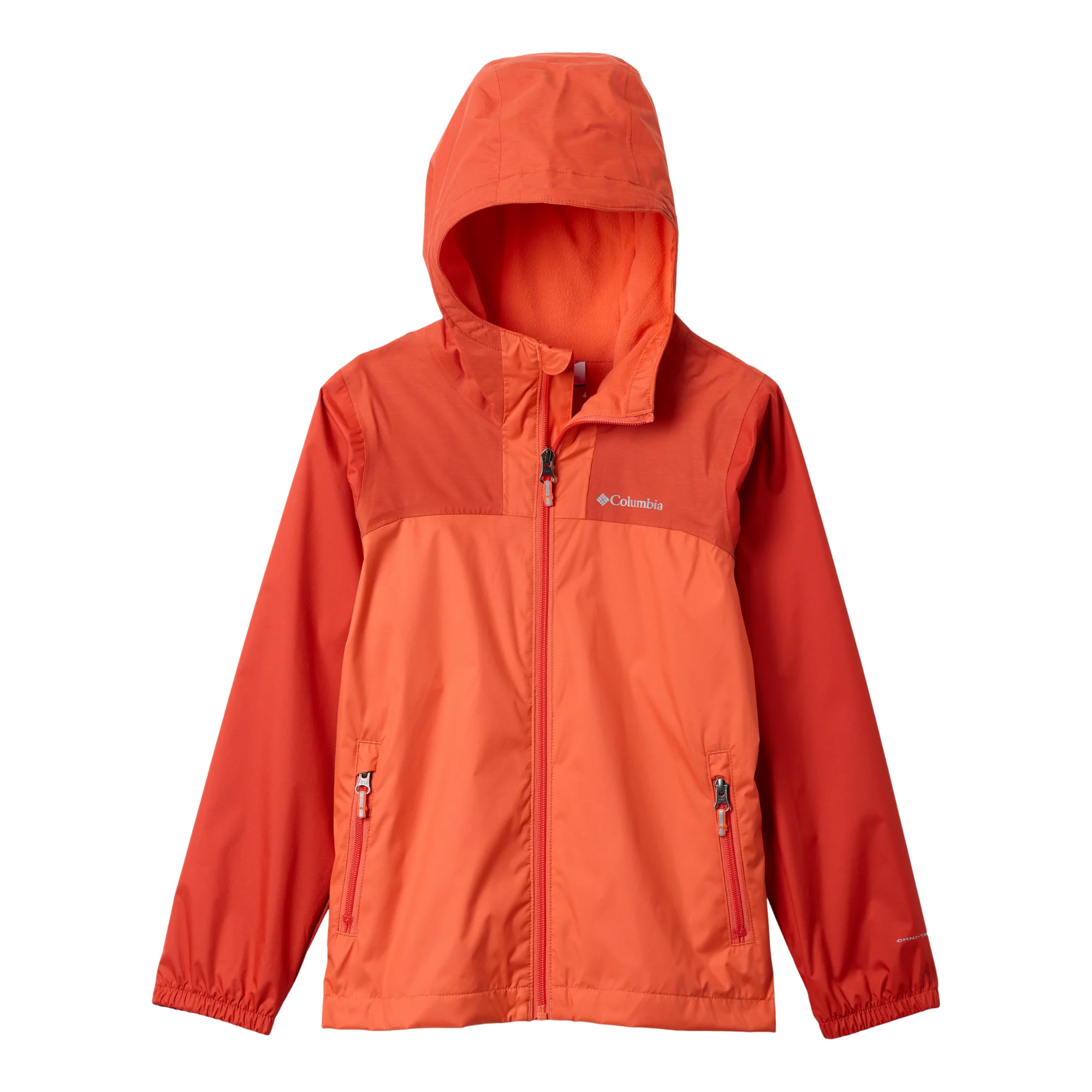 Columbia Kids Rainy Trails III Fleece Lined Waterproof Jacket (Zing/Super Sonic)