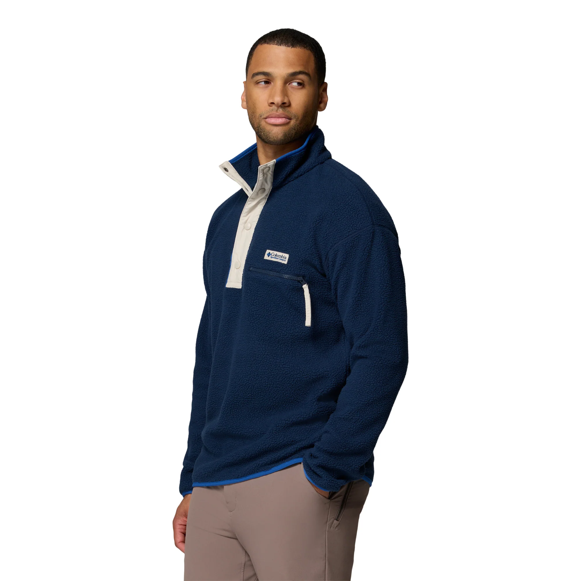 Columbia Men's Helvetia II Half Snap Fleece Top (Collegiate Navy) - Image 2