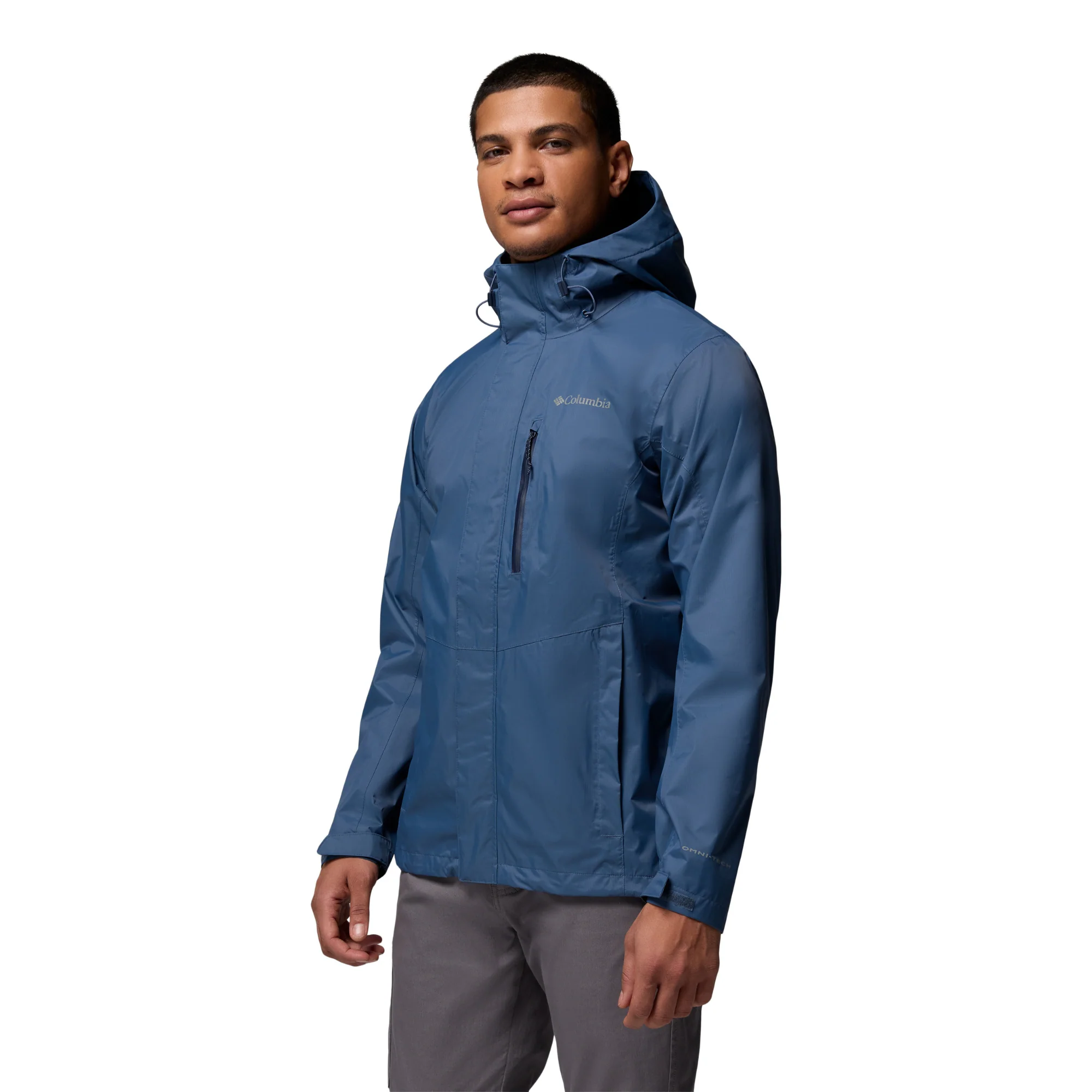 Columbia Men's Pouring Adventure III Packable Waterproof Jacket (Dark Mountain) - Image 2