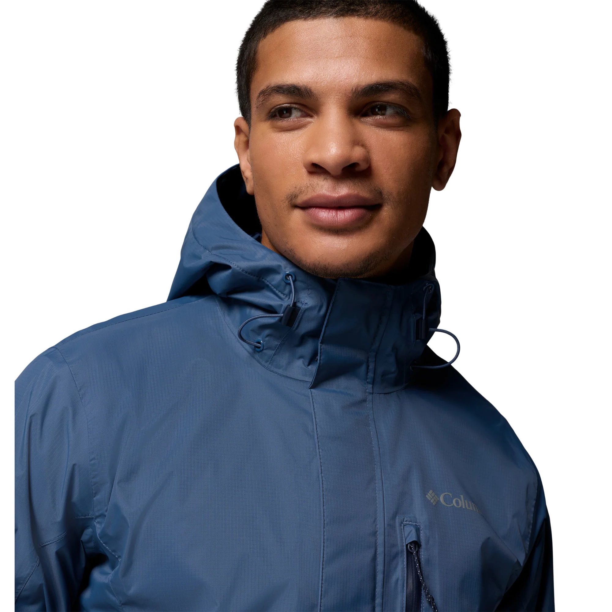 Columbia Men's Pouring Adventure III Packable Waterproof Jacket (Dark Mountain) - Image 5
