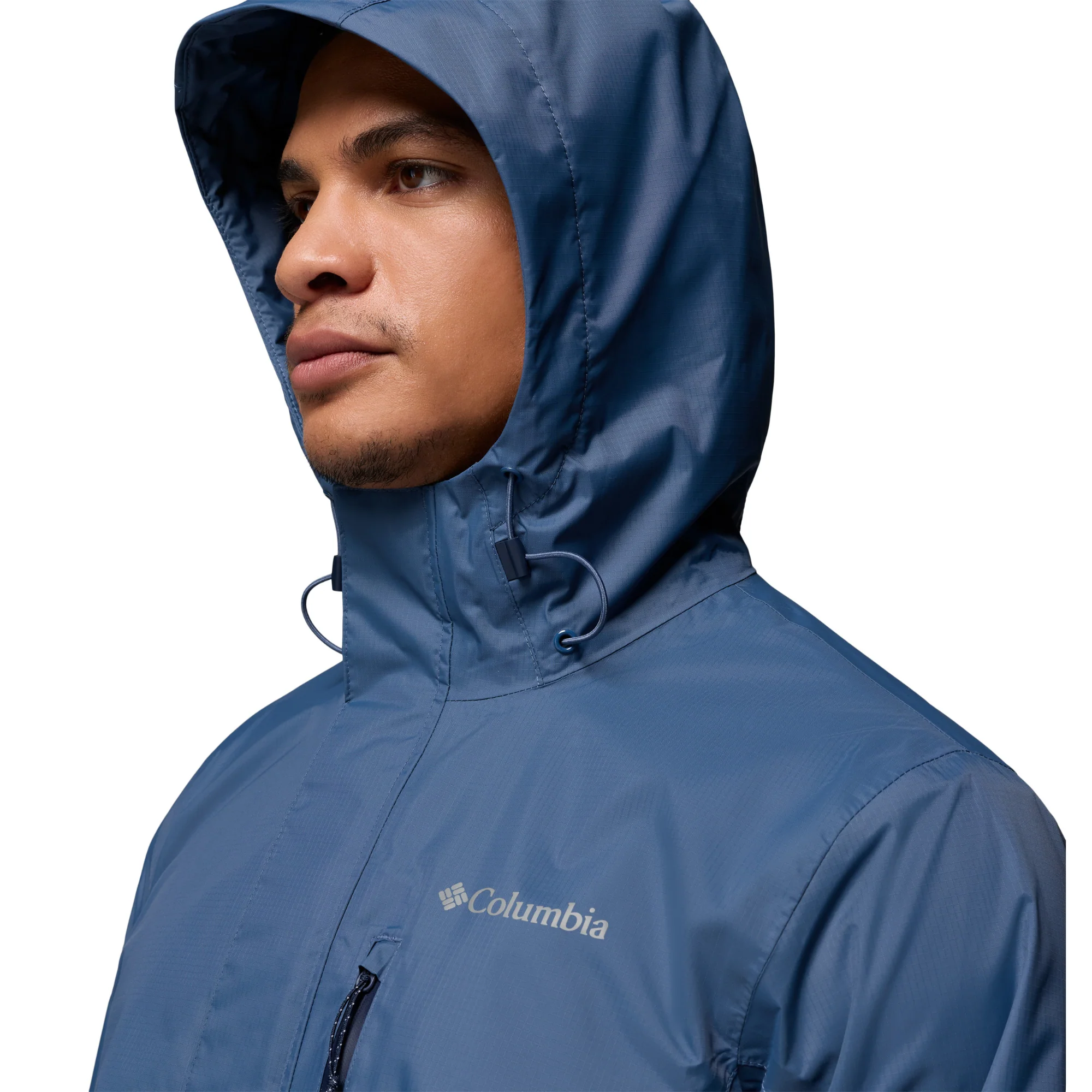 Columbia Men's Pouring Adventure III Packable Waterproof Jacket (Dark Mountain) - Image 6