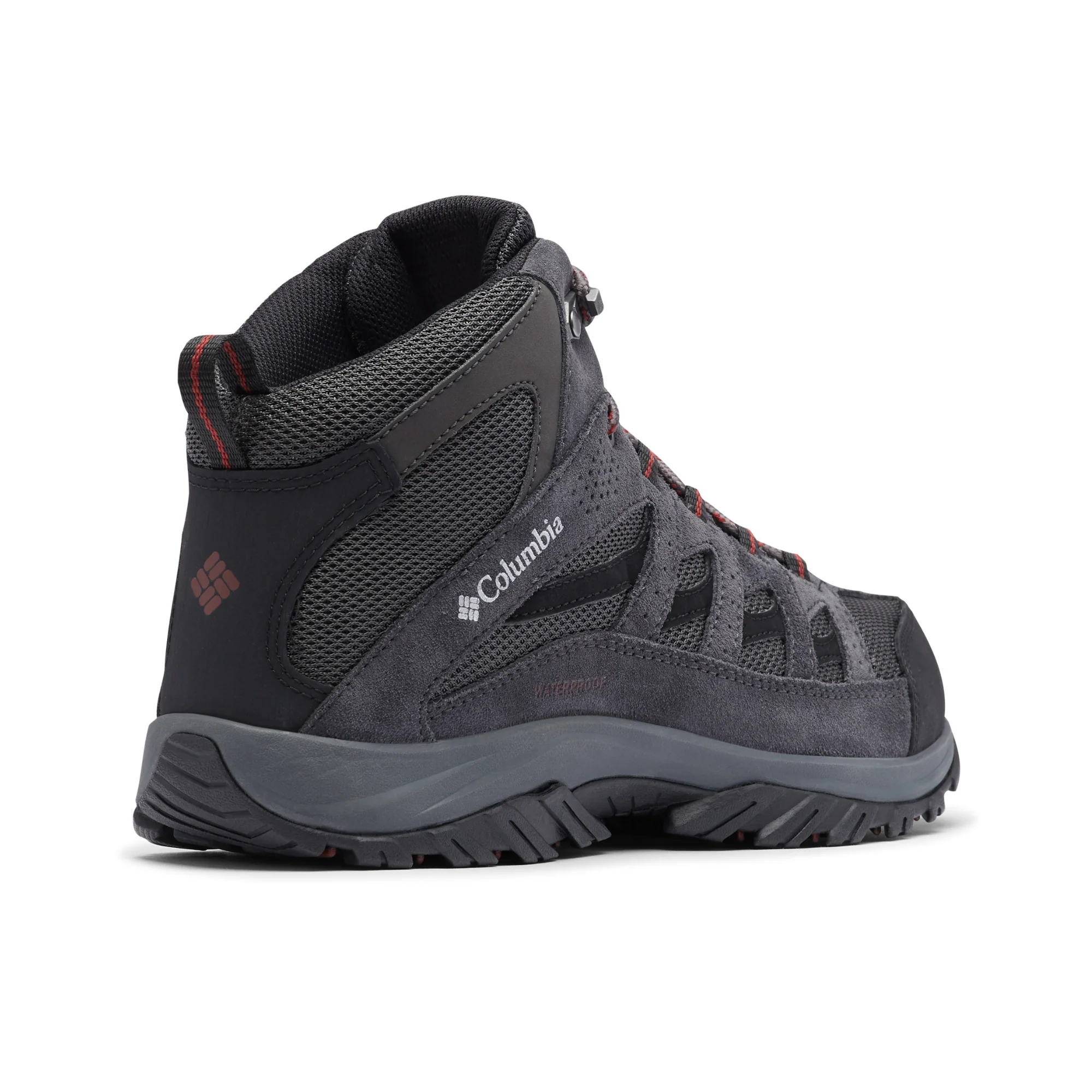 Columbia Men's Crestwood Waterproof Mid Trail Boots (Dark Grey/Deep Rust) - Image 3