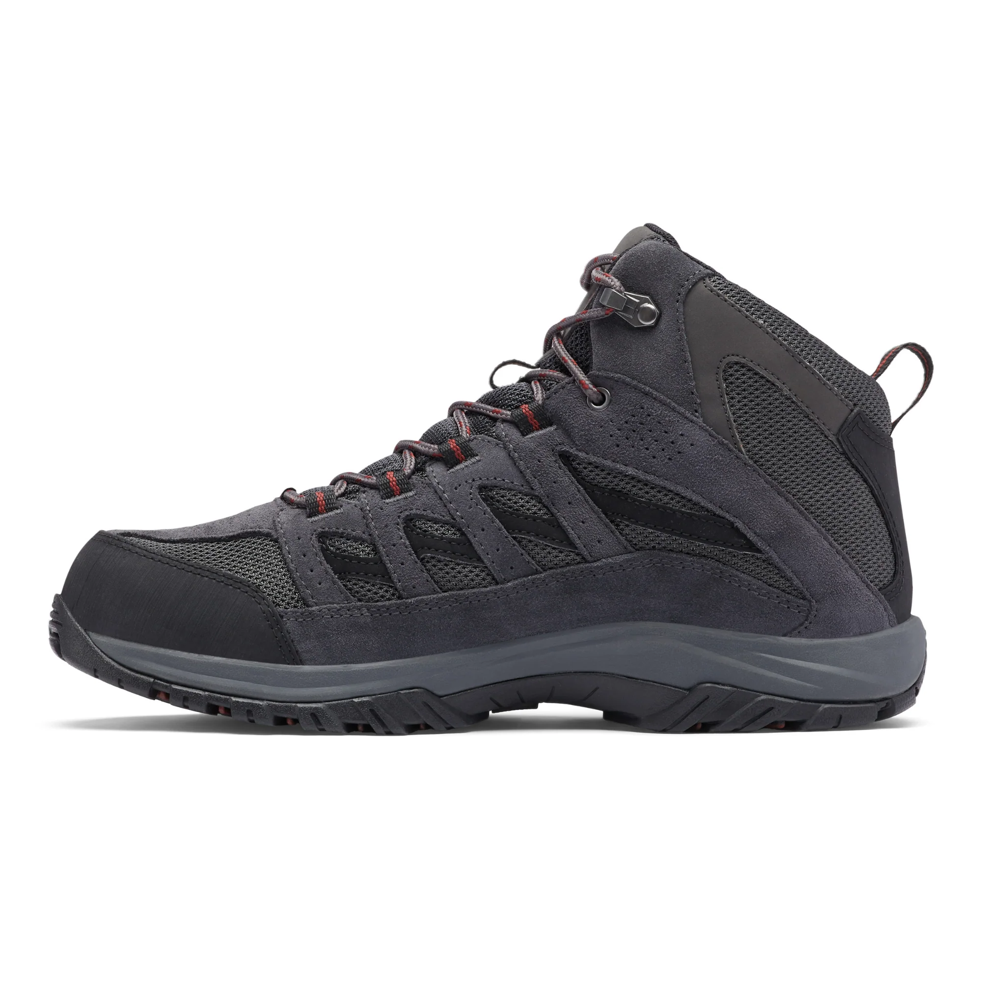 Columbia Men's Crestwood Waterproof Mid Trail Boots (Dark Grey/Deep Rust) - Image 4