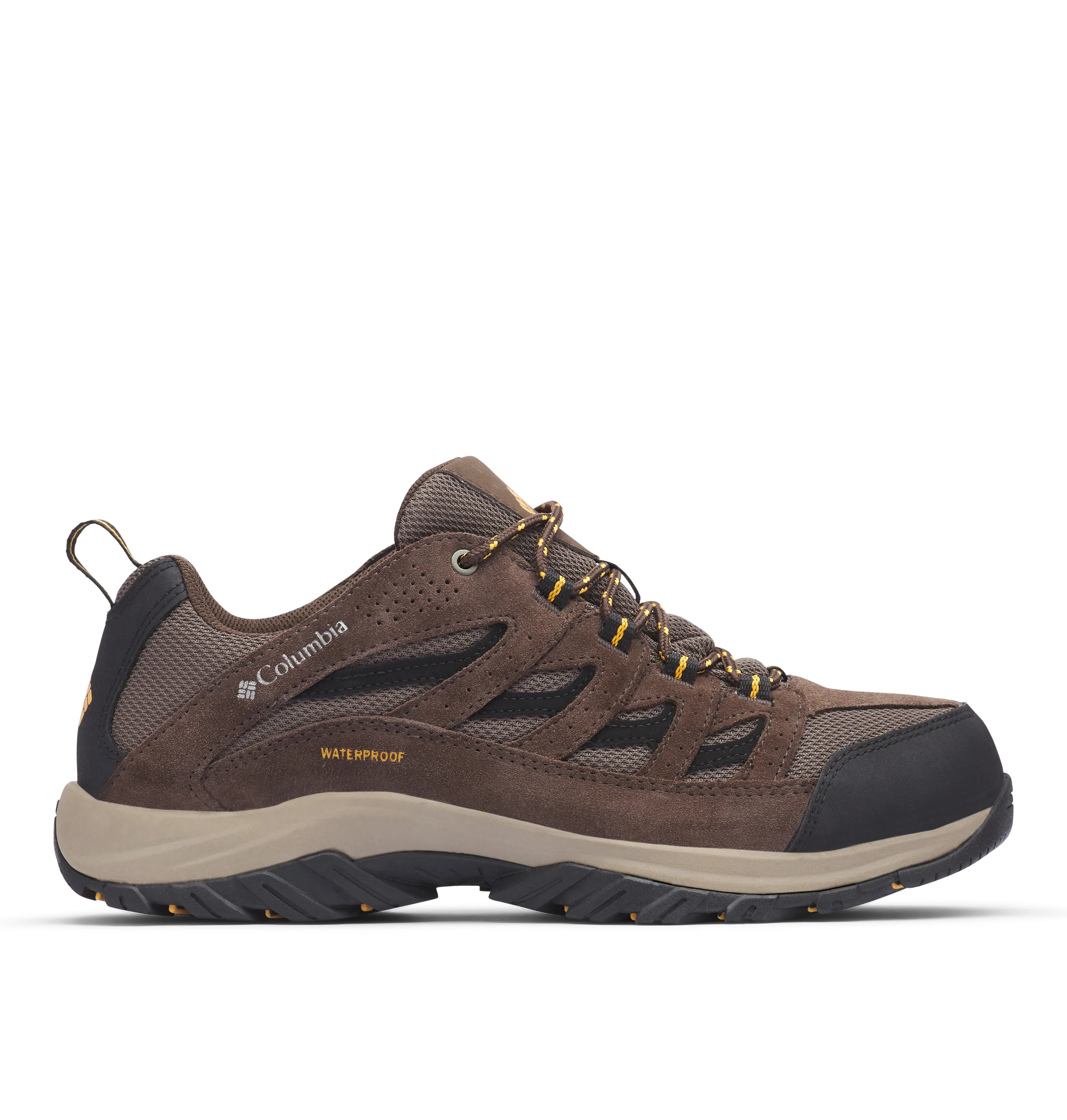 Columbia Men's Crestwood Waterproof Trail Shoes (Mud/Squash) - Image 3