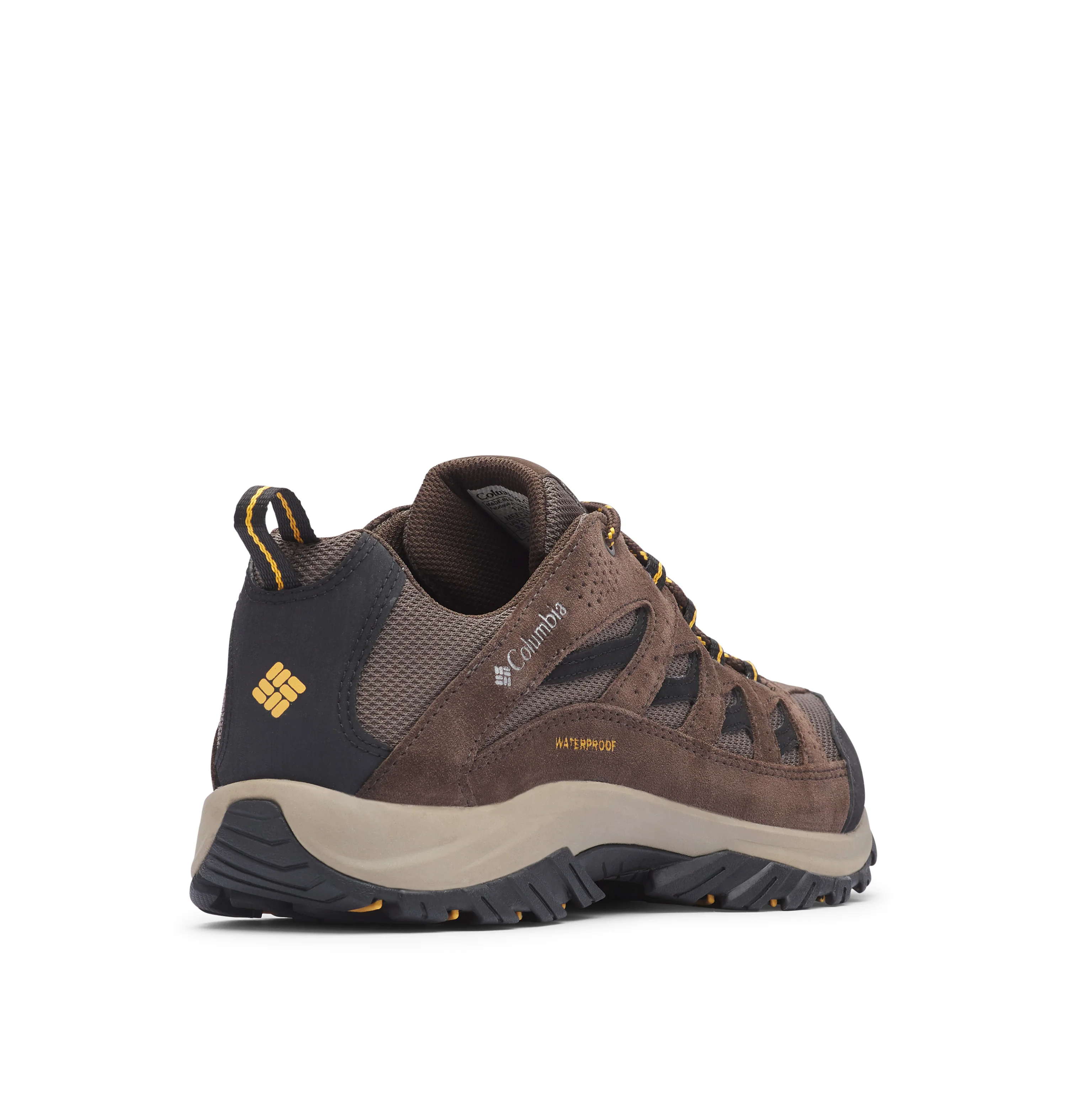 Columbia Men's Crestwood Waterproof Trail Shoes (Mud/Squash) - Image 8
