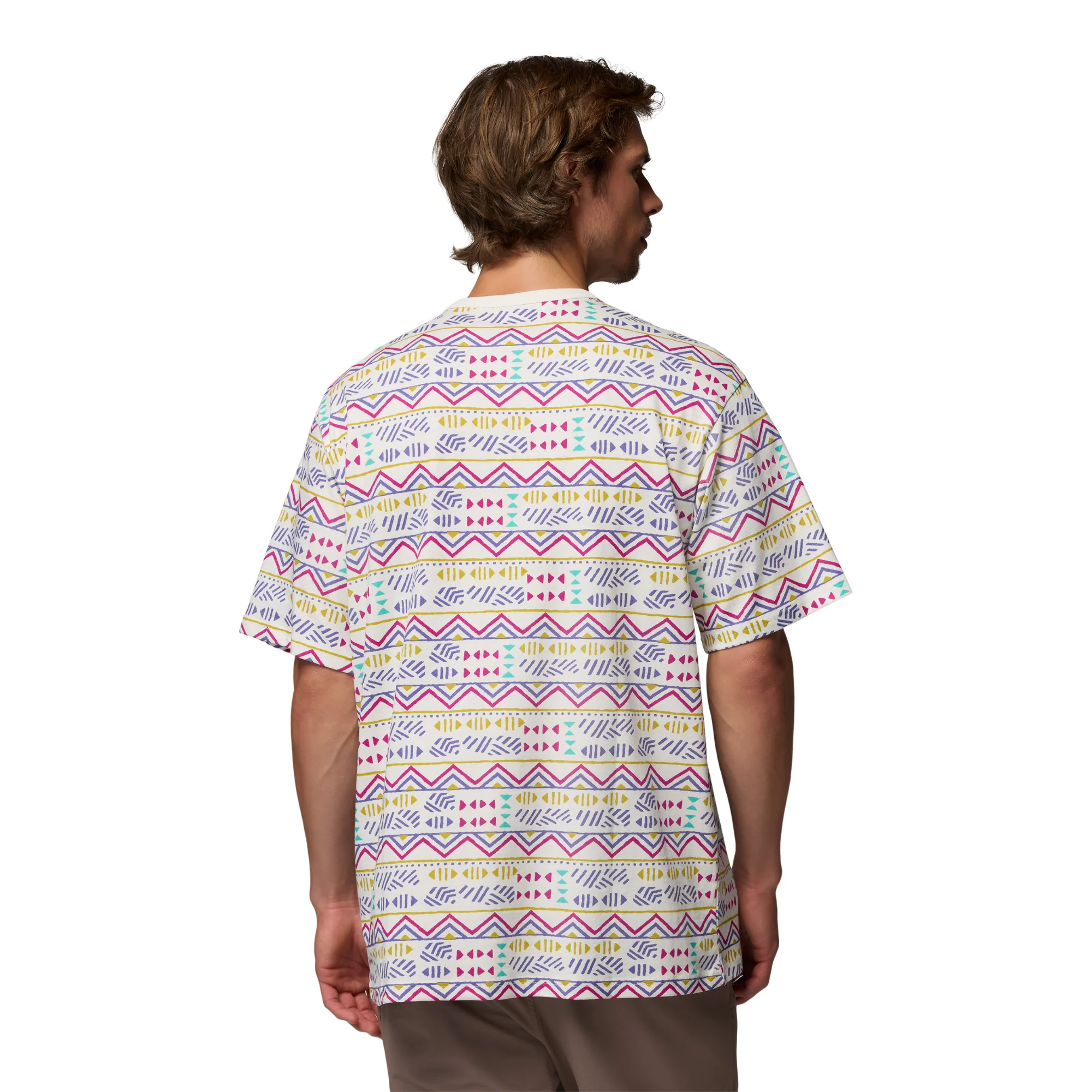 Columbia Men's CSC Heavyweight Printed Short Sleeve Tee (Sea Salt/Horizons) - Image 3