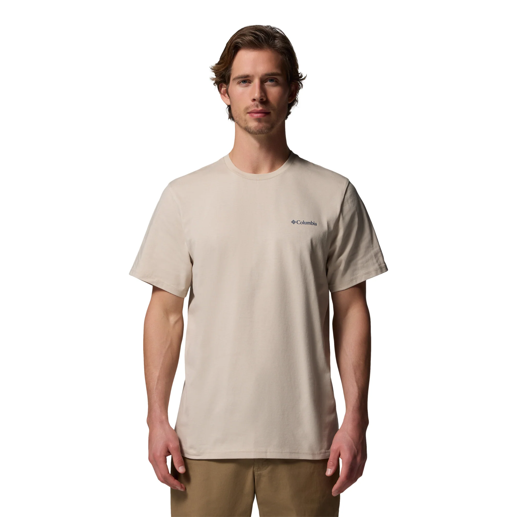 Columbia Men's CSC Outdoor Back Graphic Organic Cotton Tee (Dark Stone/Sunscape) - Image 2