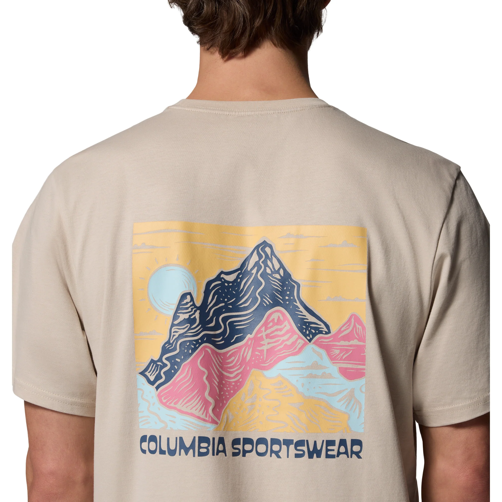 Columbia Men's CSC Outdoor Back Graphic Organic Cotton Tee (Dark Stone/Sunscape) - Image 6