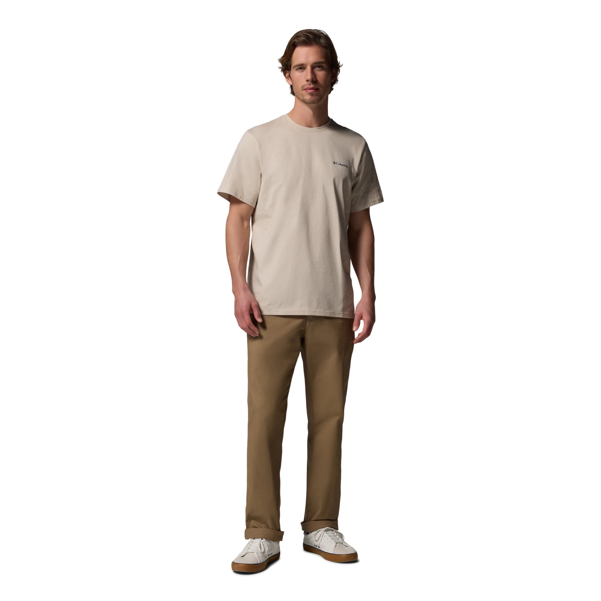 Columbia Men's CSC Outdoor Back Graphic Organic Cotton Tee (Dark Stone/Sunscape) - Image 7