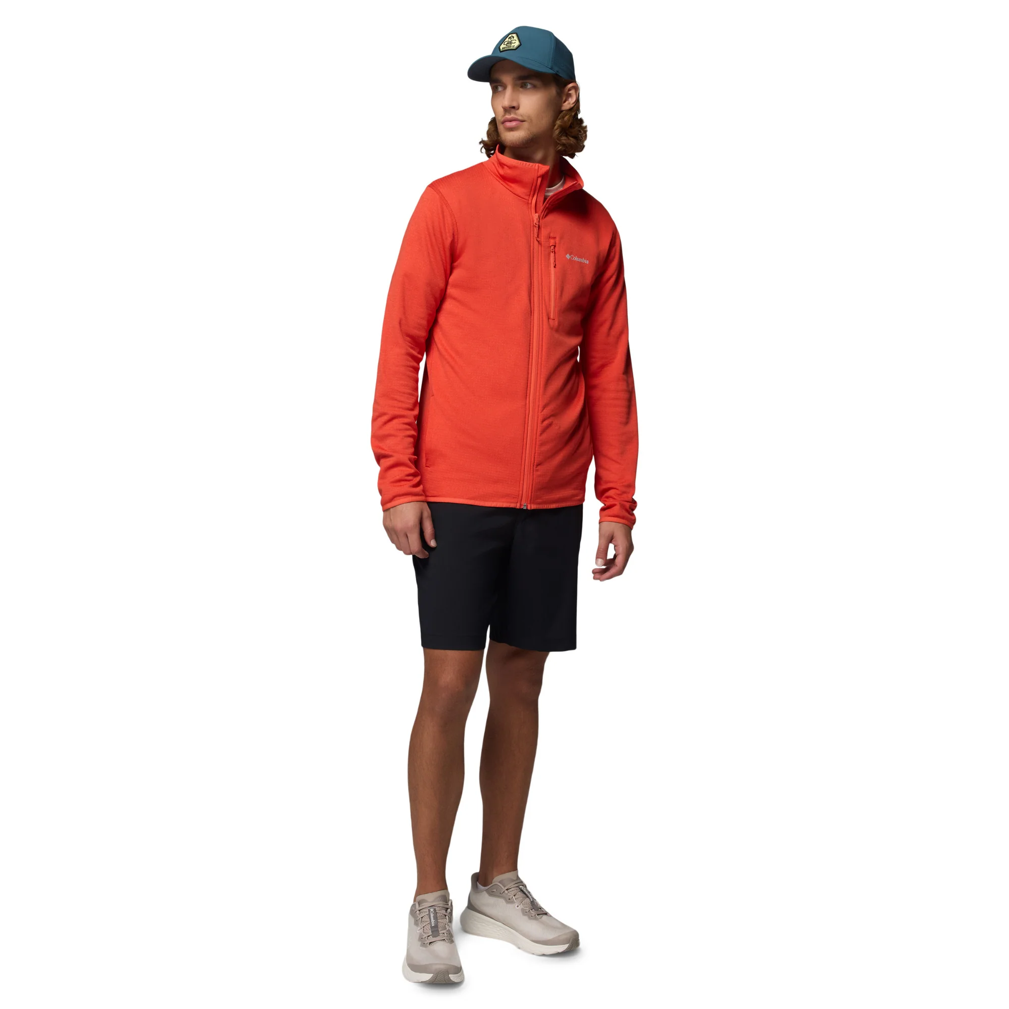 Columbia Men's Essential Hike Grid Full Zip Fleece (Super Sonic/Zing) - Image 7