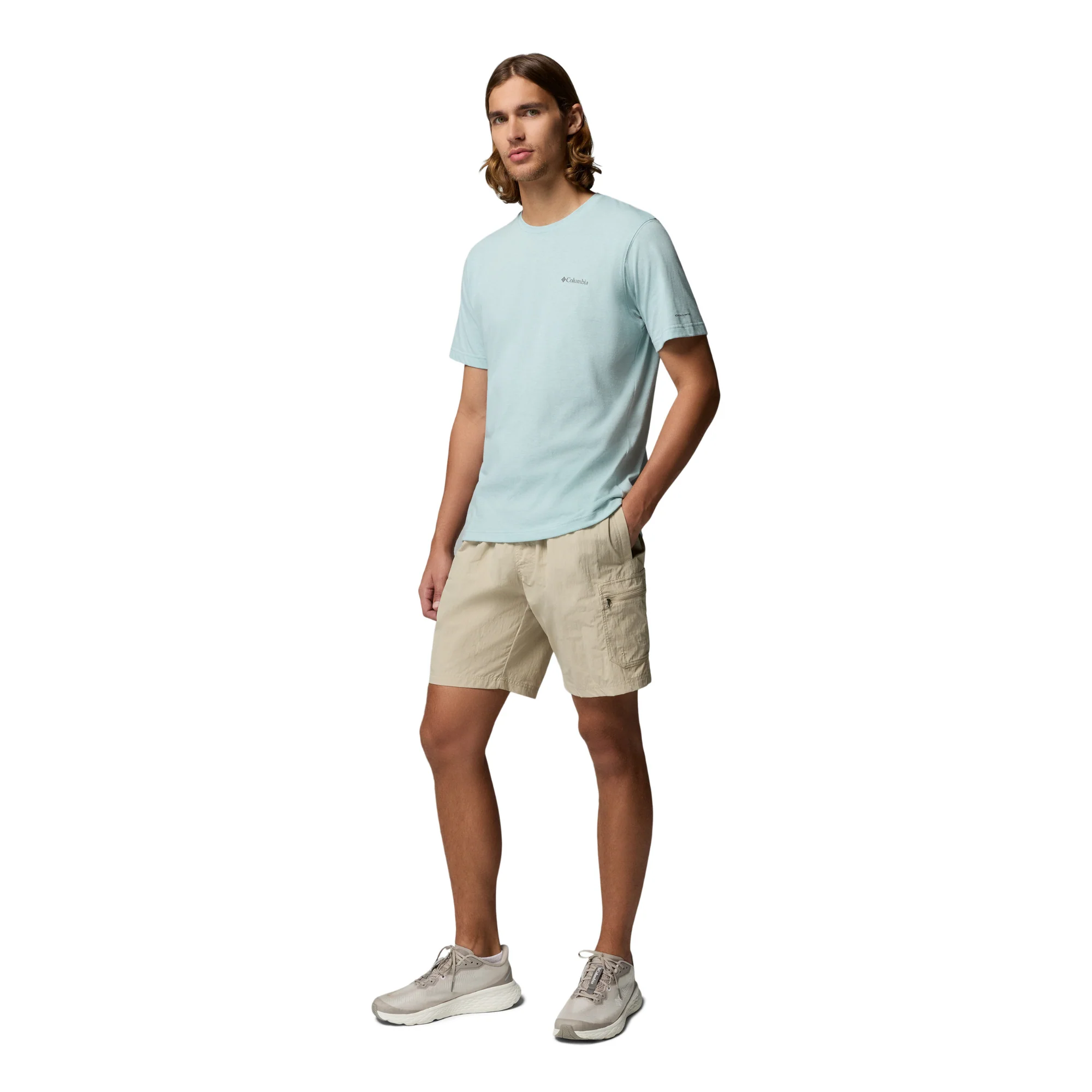 Columbia Men's Mountaindale UPF50 Cargo Shorts (Ancient Fossil)(8in) - Image 6