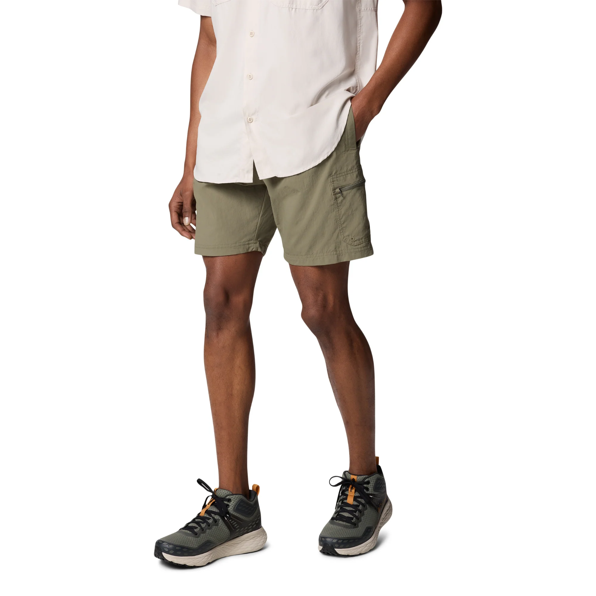 Columbia Men's Mountaindale Cargo Shorts (8in)(Stone Green) - Image 5