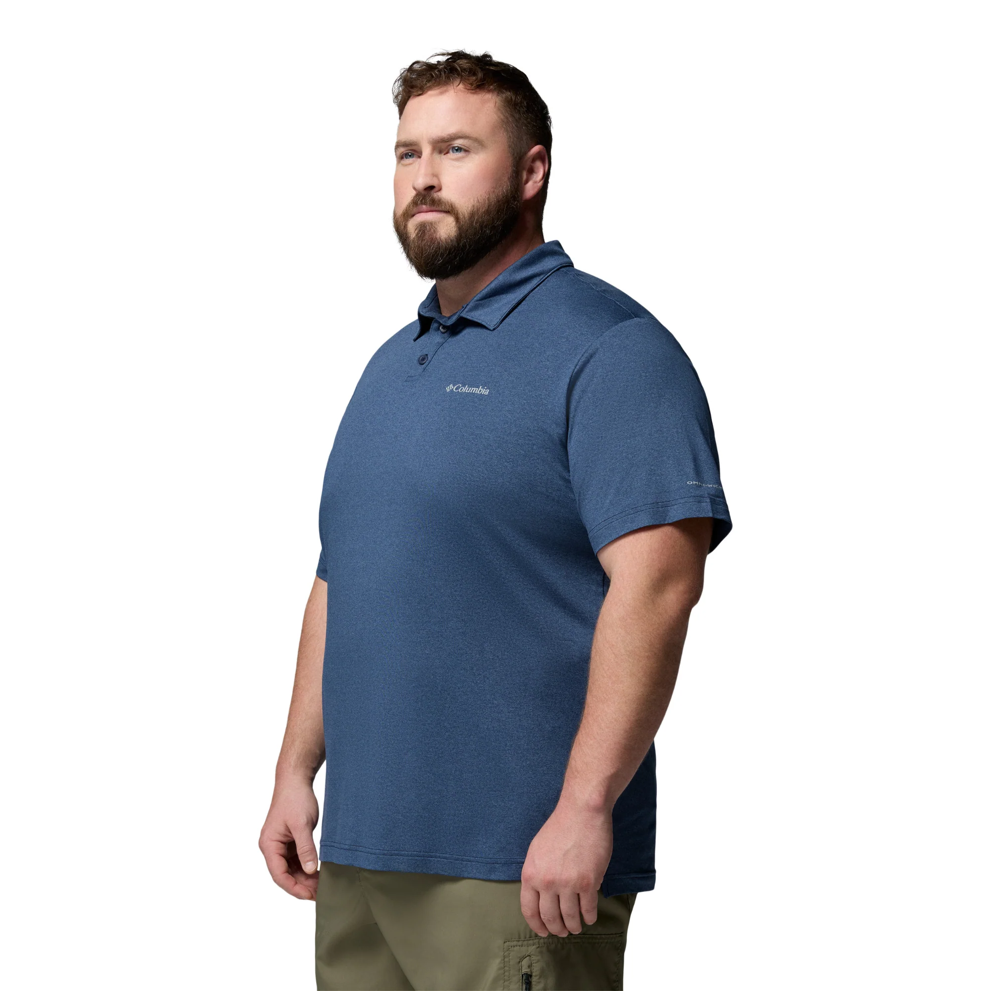 Columbia Men's Parsons Point Technical Polo Shirt (Collegiate Navy/Heather/Mountain Blue) - Image 4